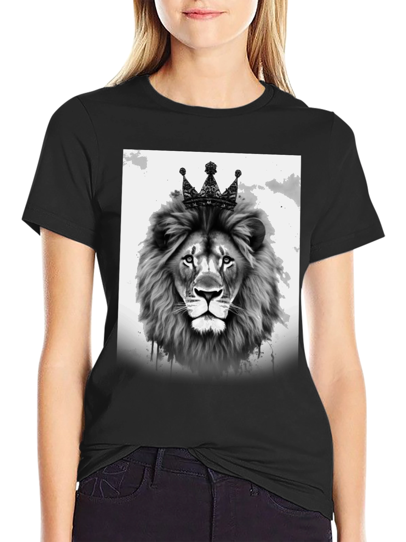 Lion King Graphic T-Shirt - Black Cotton Tee