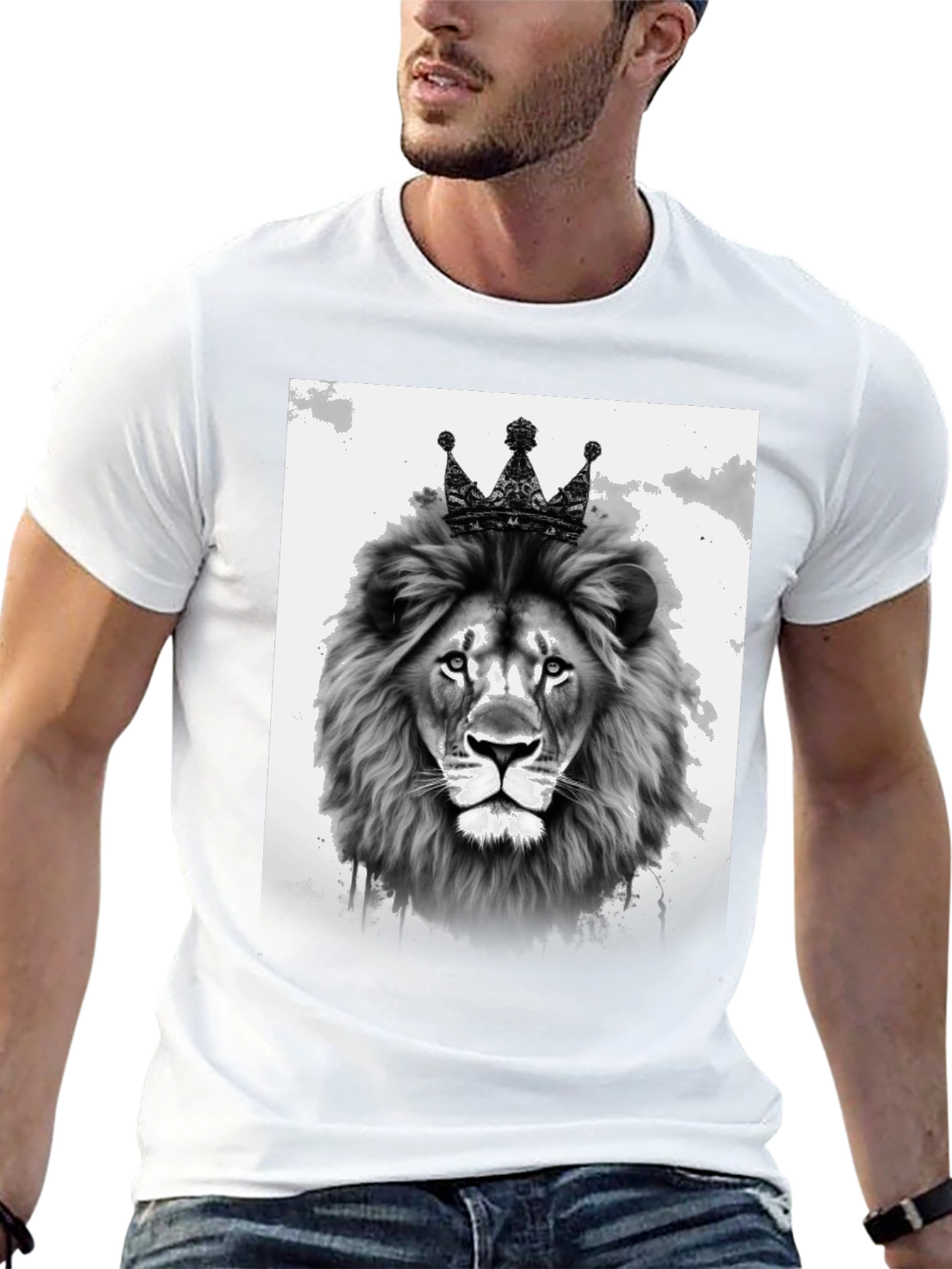 Lion King Graphic T-Shirt - Black Cotton Tee