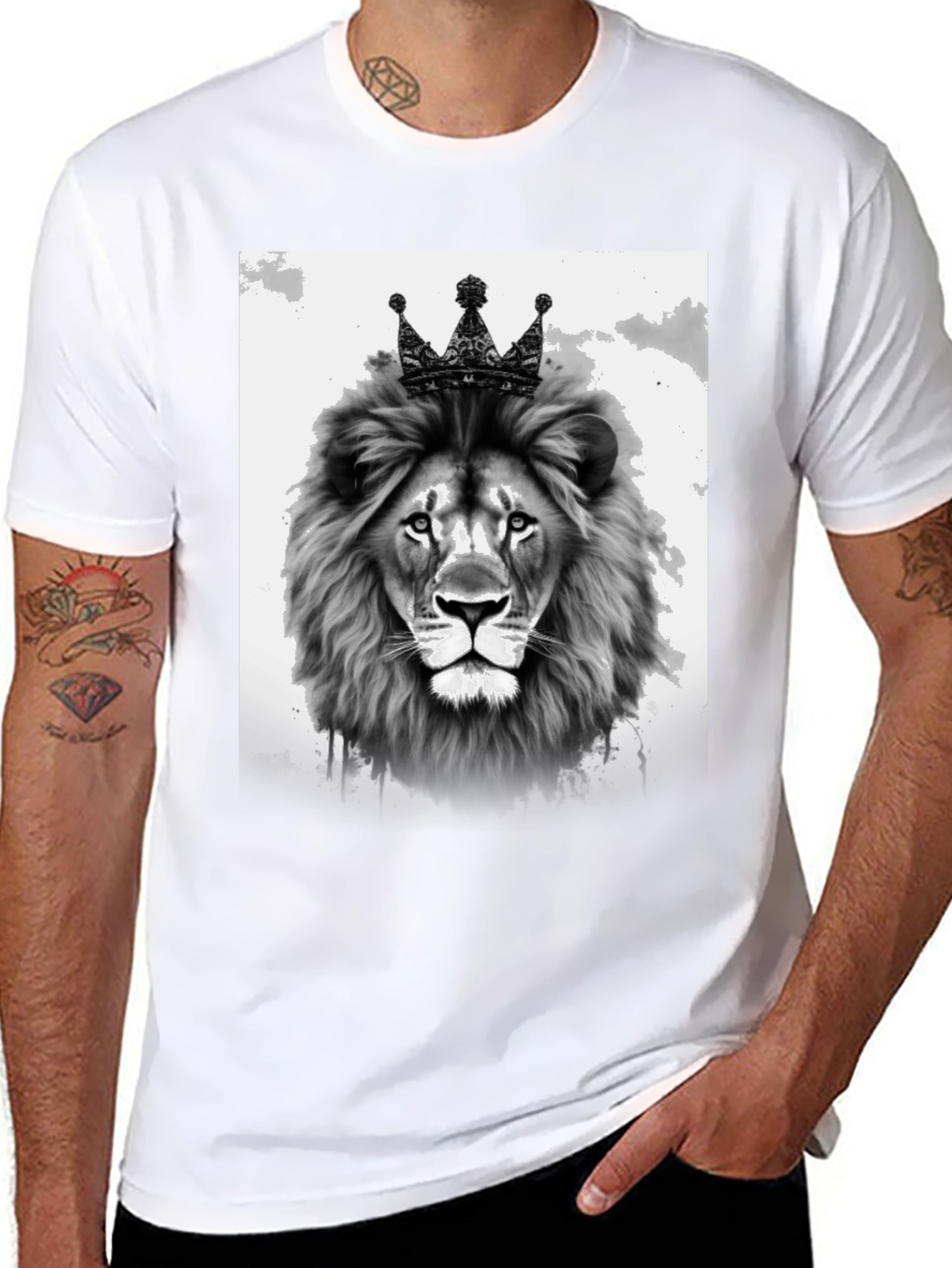 Lion King Graphic T-Shirt - Black Cotton Tee