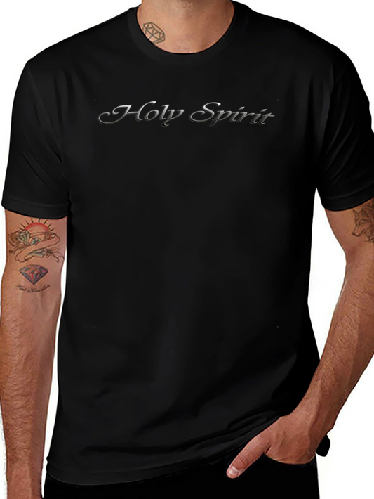 Holy Spirit Black Graphic T-Shirt