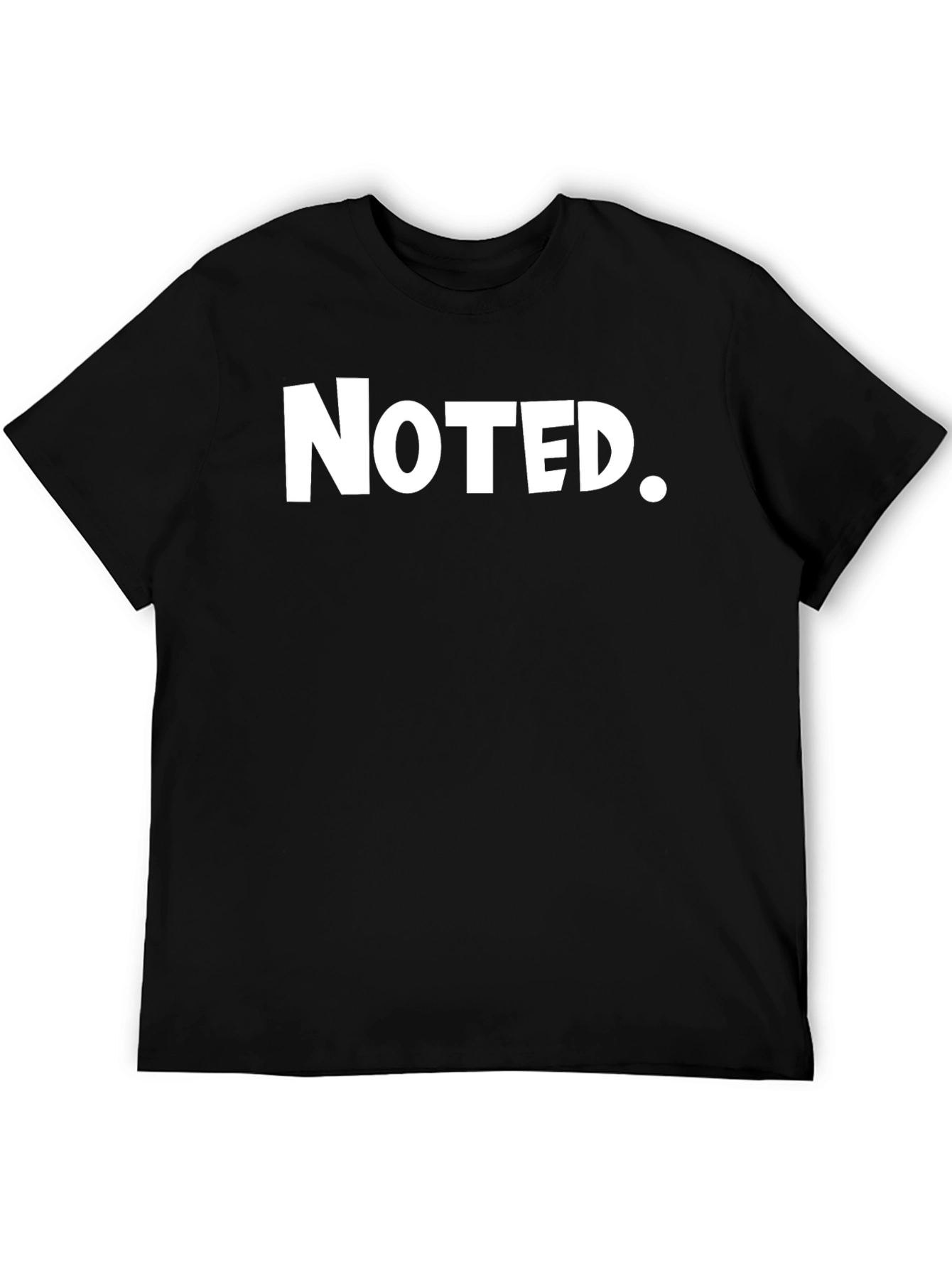 Noted. Black Graphic Tee