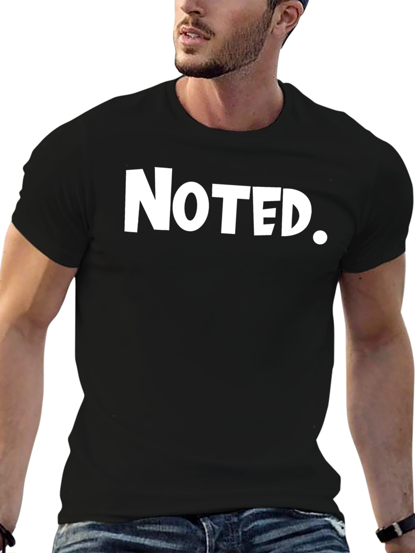 Noted. Black Graphic Tee