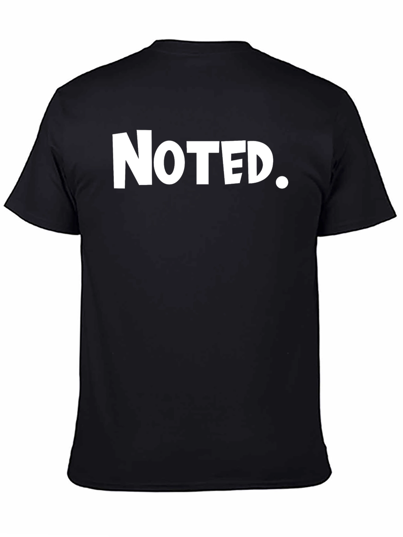 Noted. Black Graphic Tee