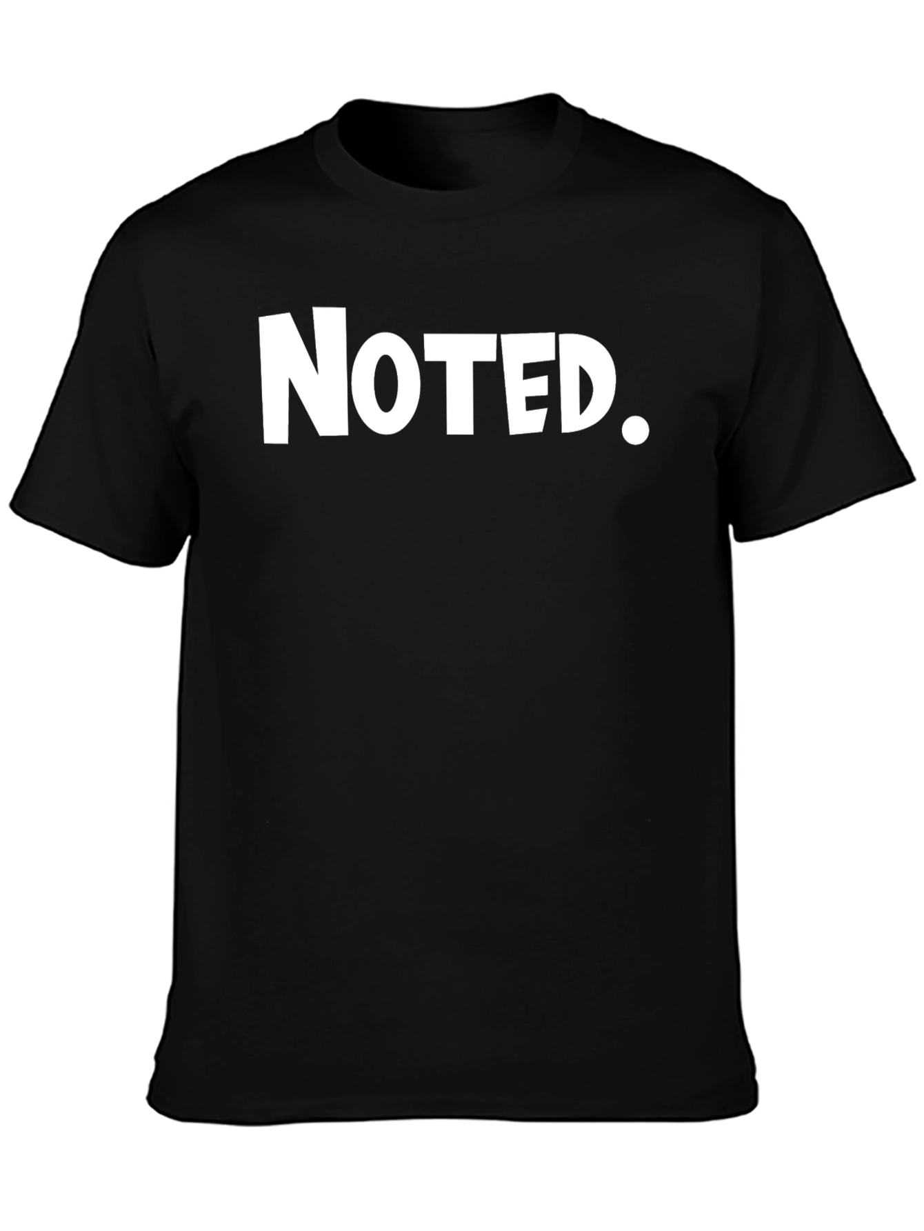 Noted. Black Graphic Tee