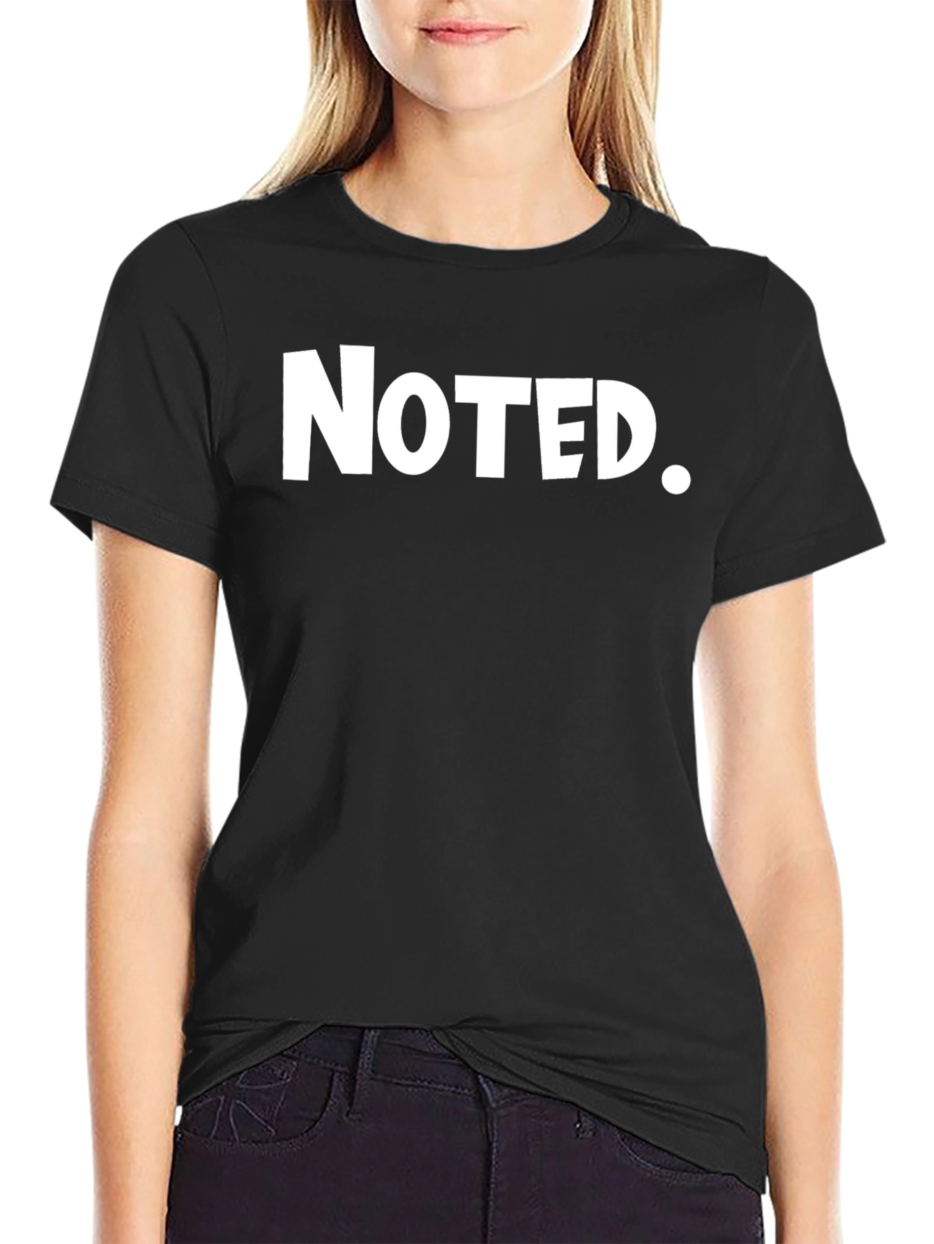 Noted. Black Graphic Tee