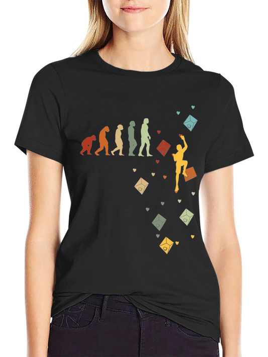 Climbing Evolution Graphic Tee - Rock Climbing Gift