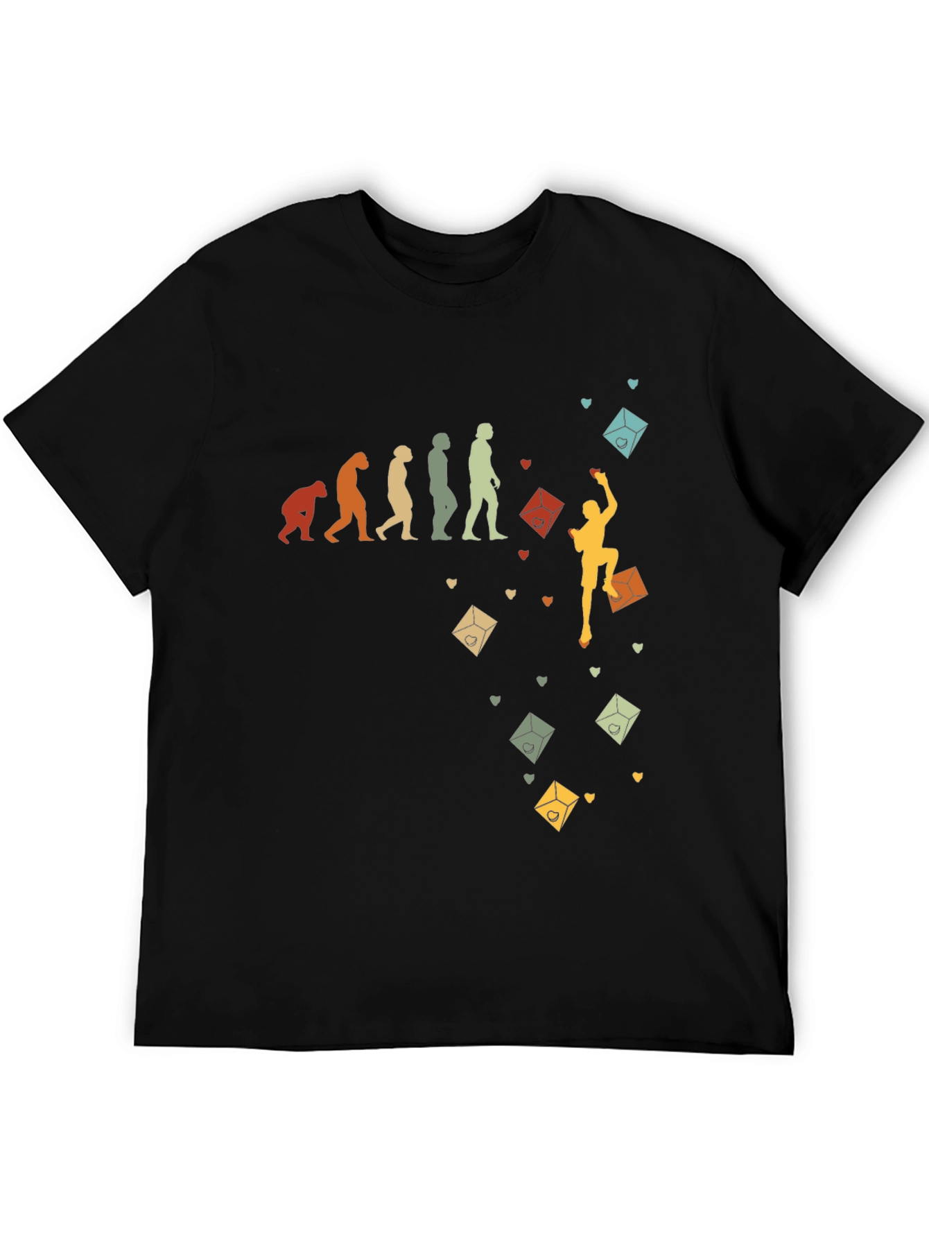 Climbing Evolution Graphic Tee - Rock Climbing Gift