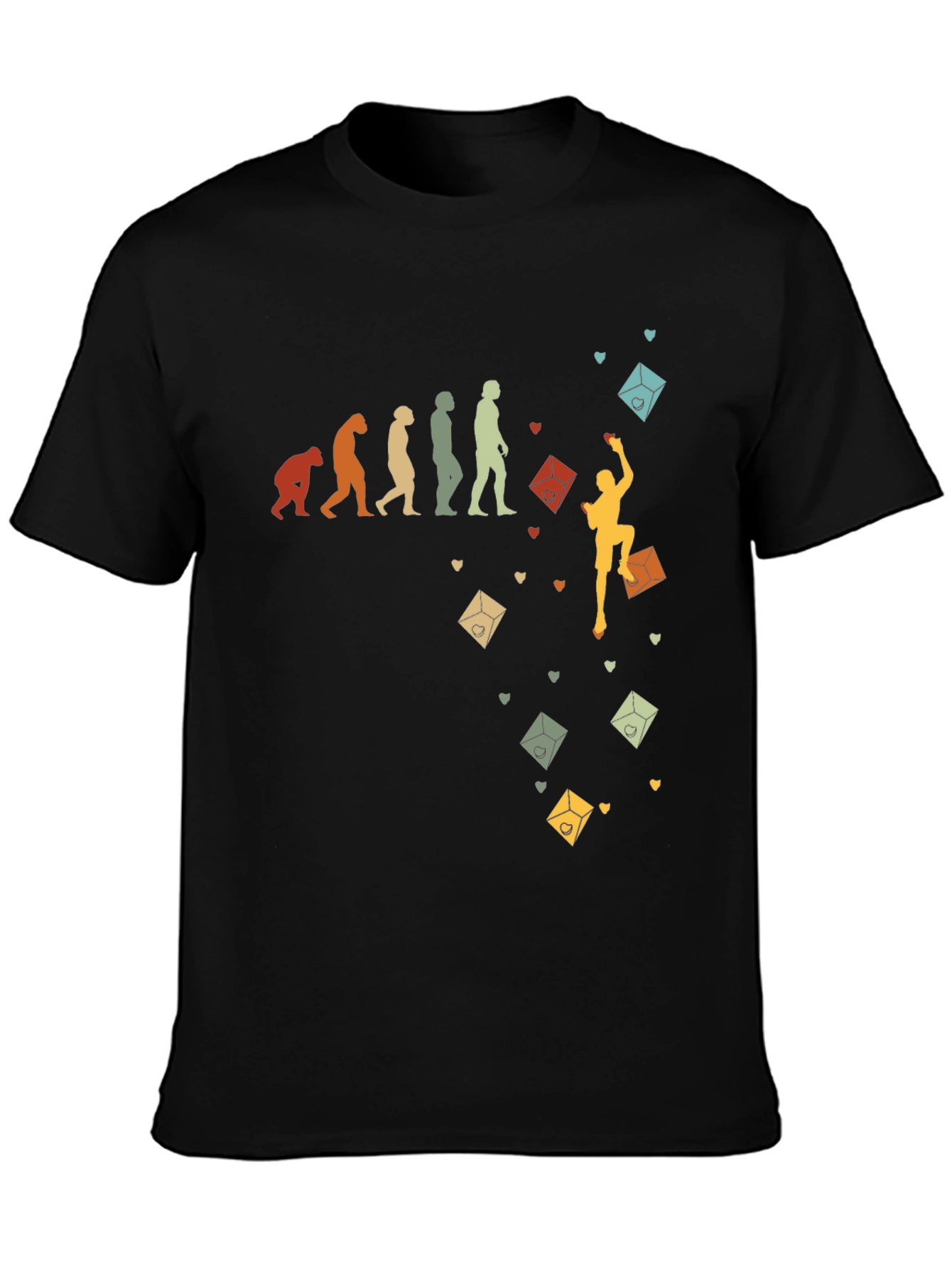 Climbing Evolution Graphic Tee - Rock Climbing Gift