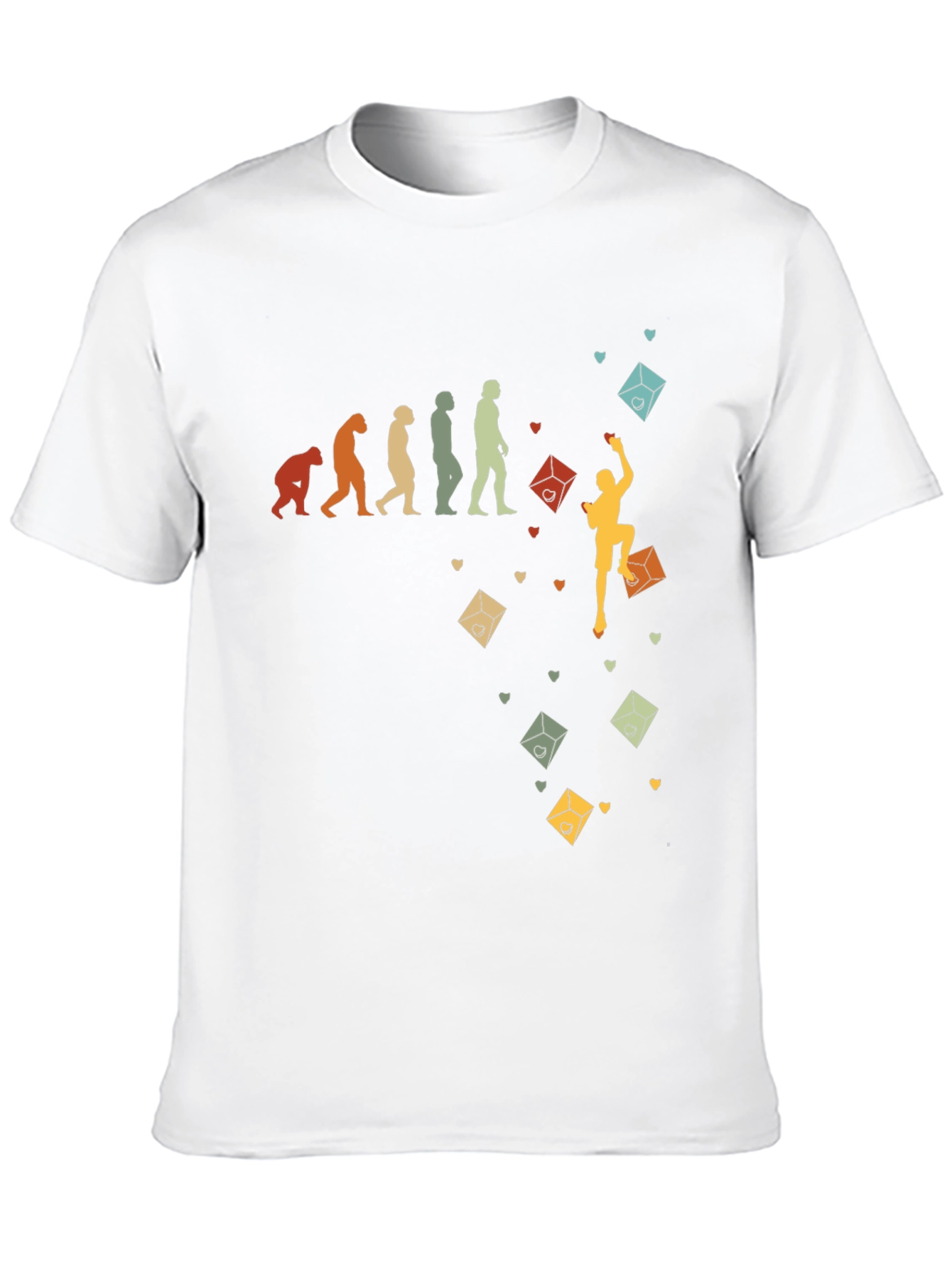 Climbing Evolution Graphic Tee - Rock Climbing Gift