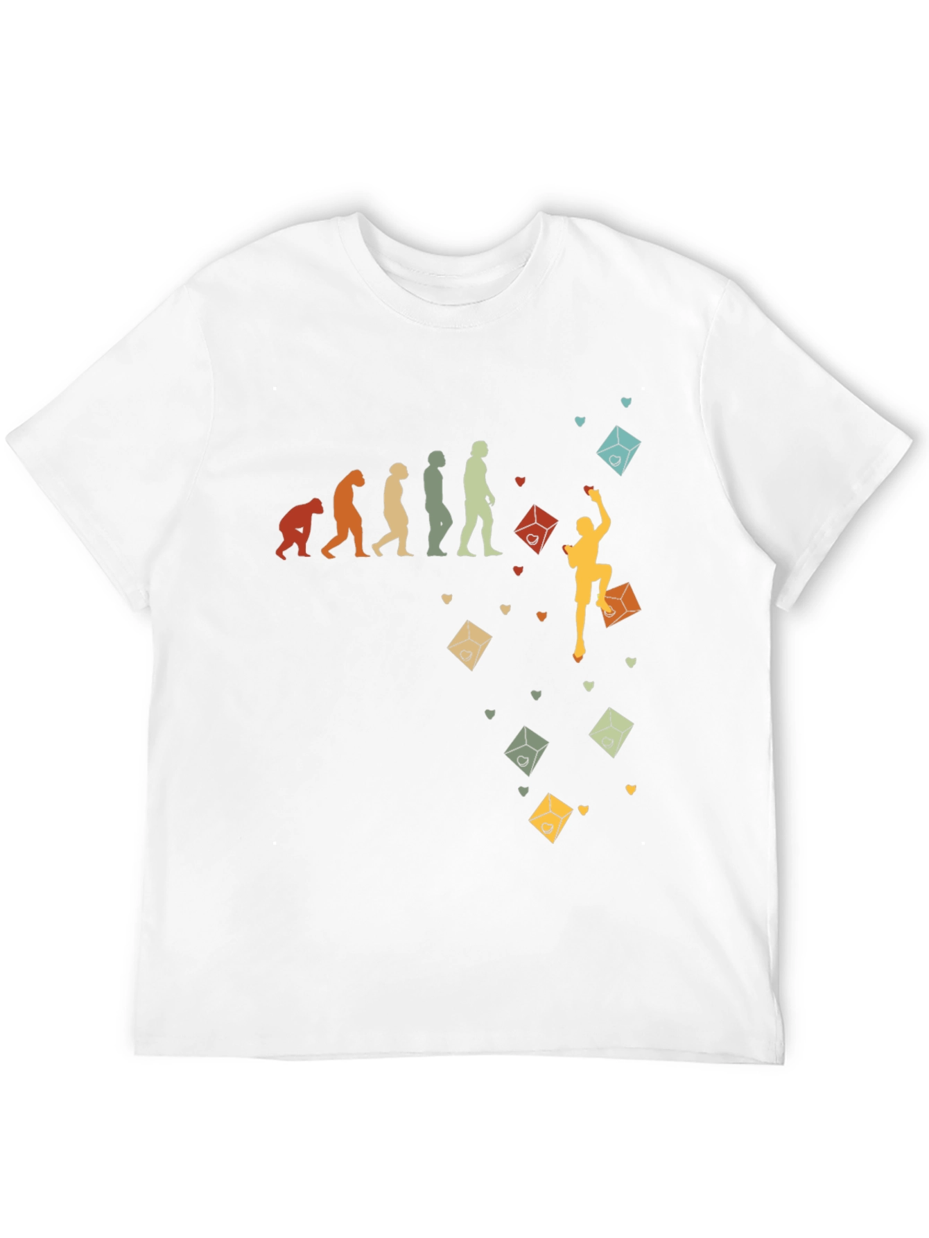 Climbing Evolution Graphic Tee - Rock Climbing Gift