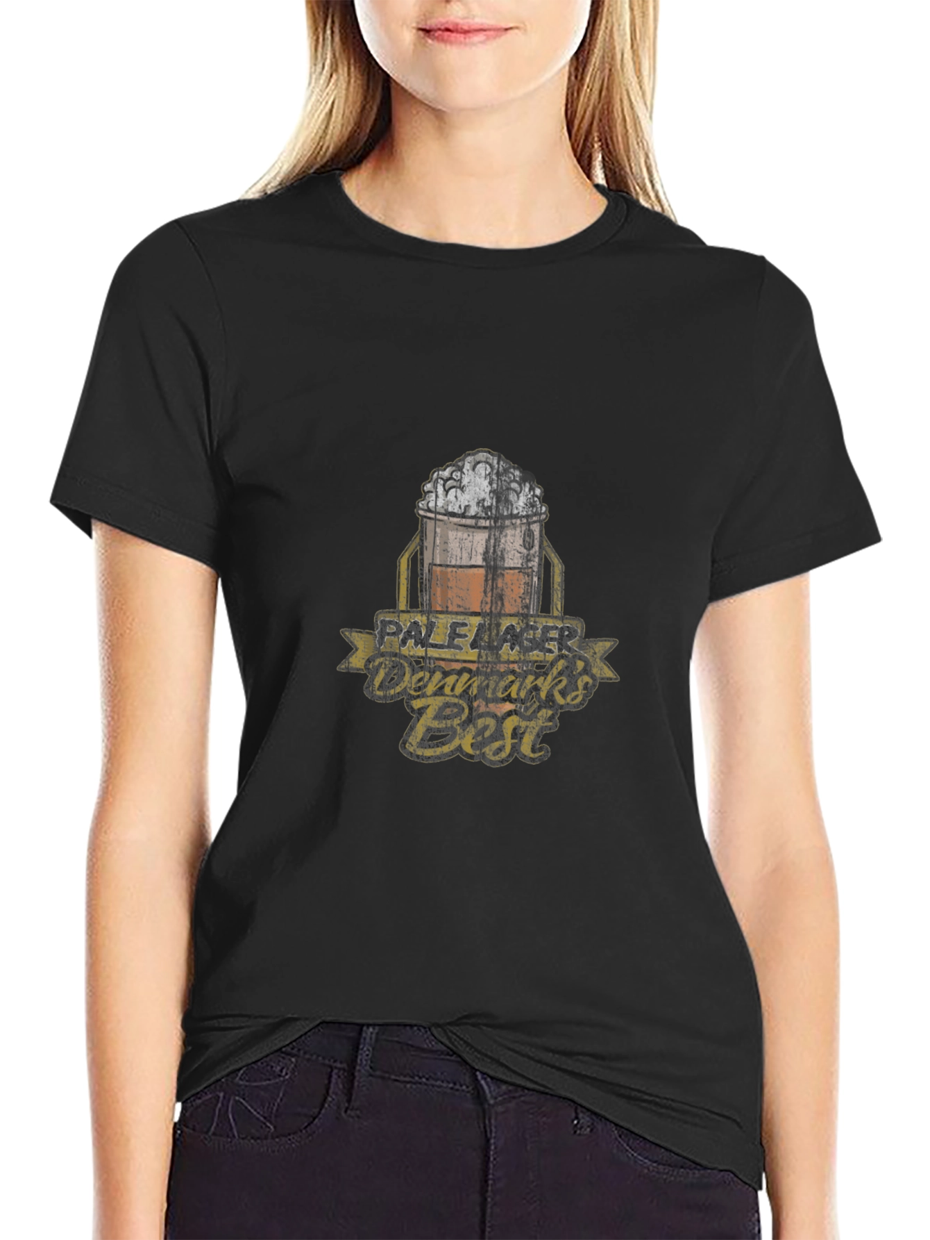 Denmarks Best Pale Lager T-Shirt - Black
