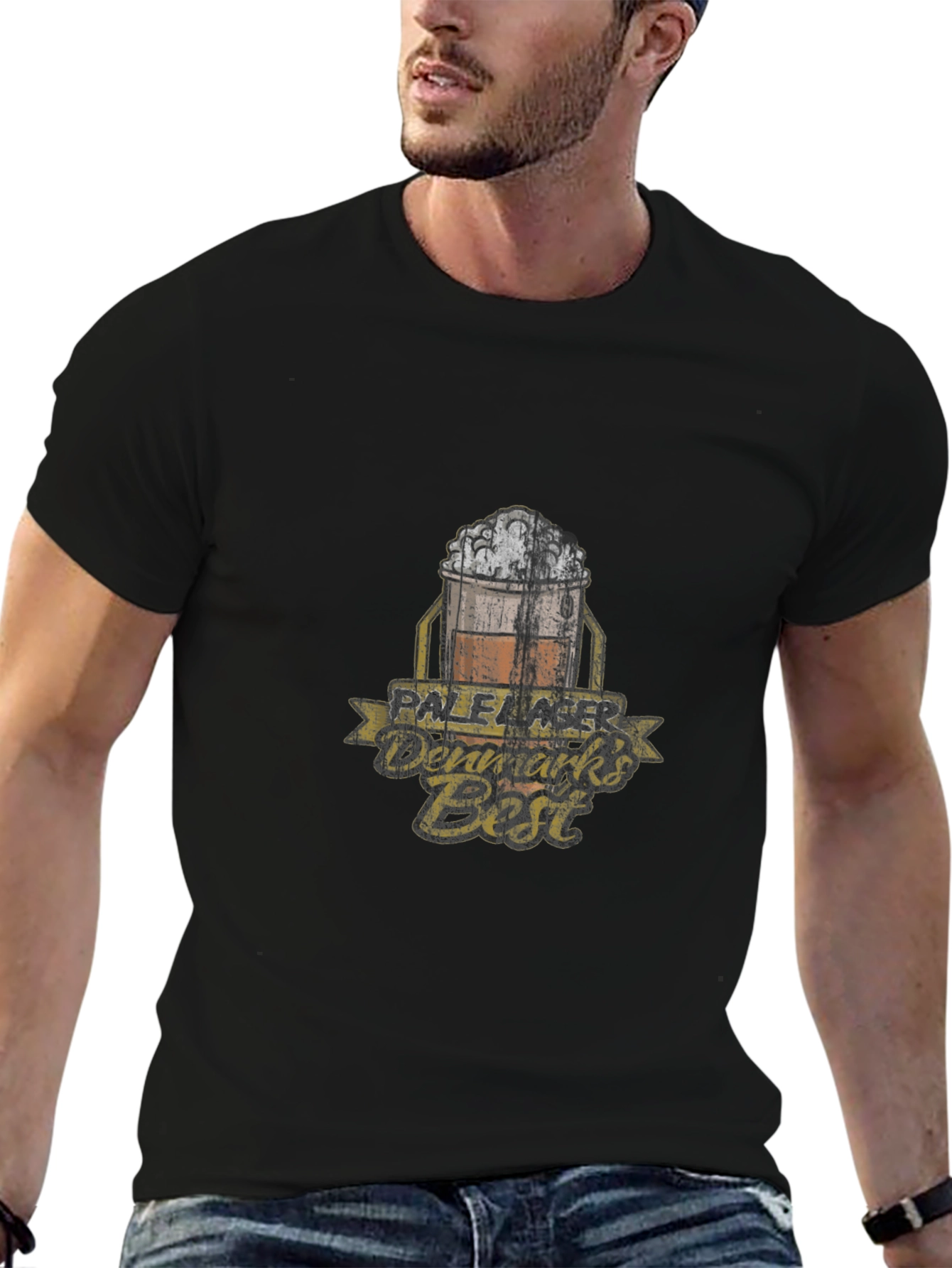 Denmarks Best Pale Lager T-Shirt - Black