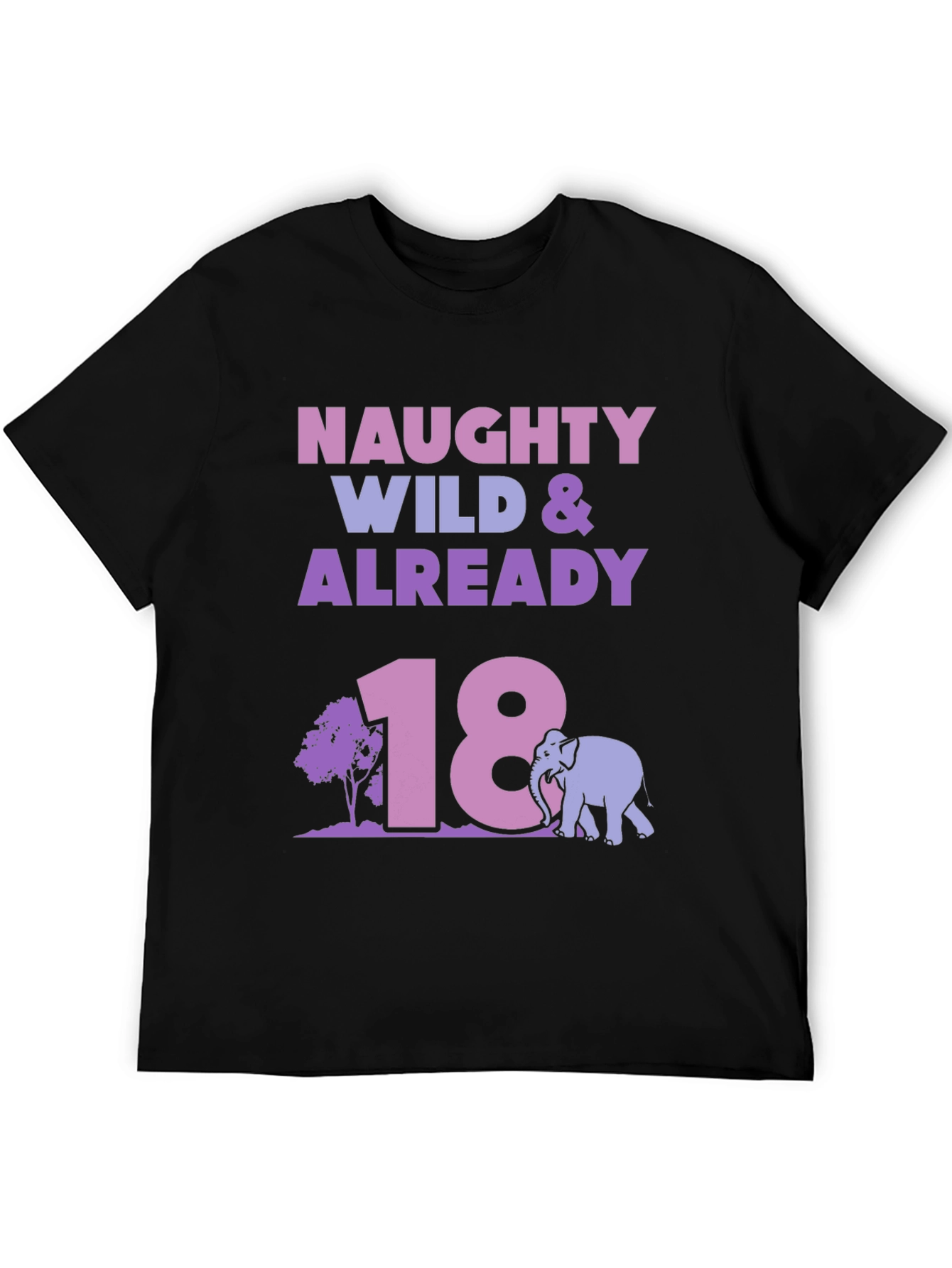 Naughty Wild & Already 18 Birthday T-Shirt