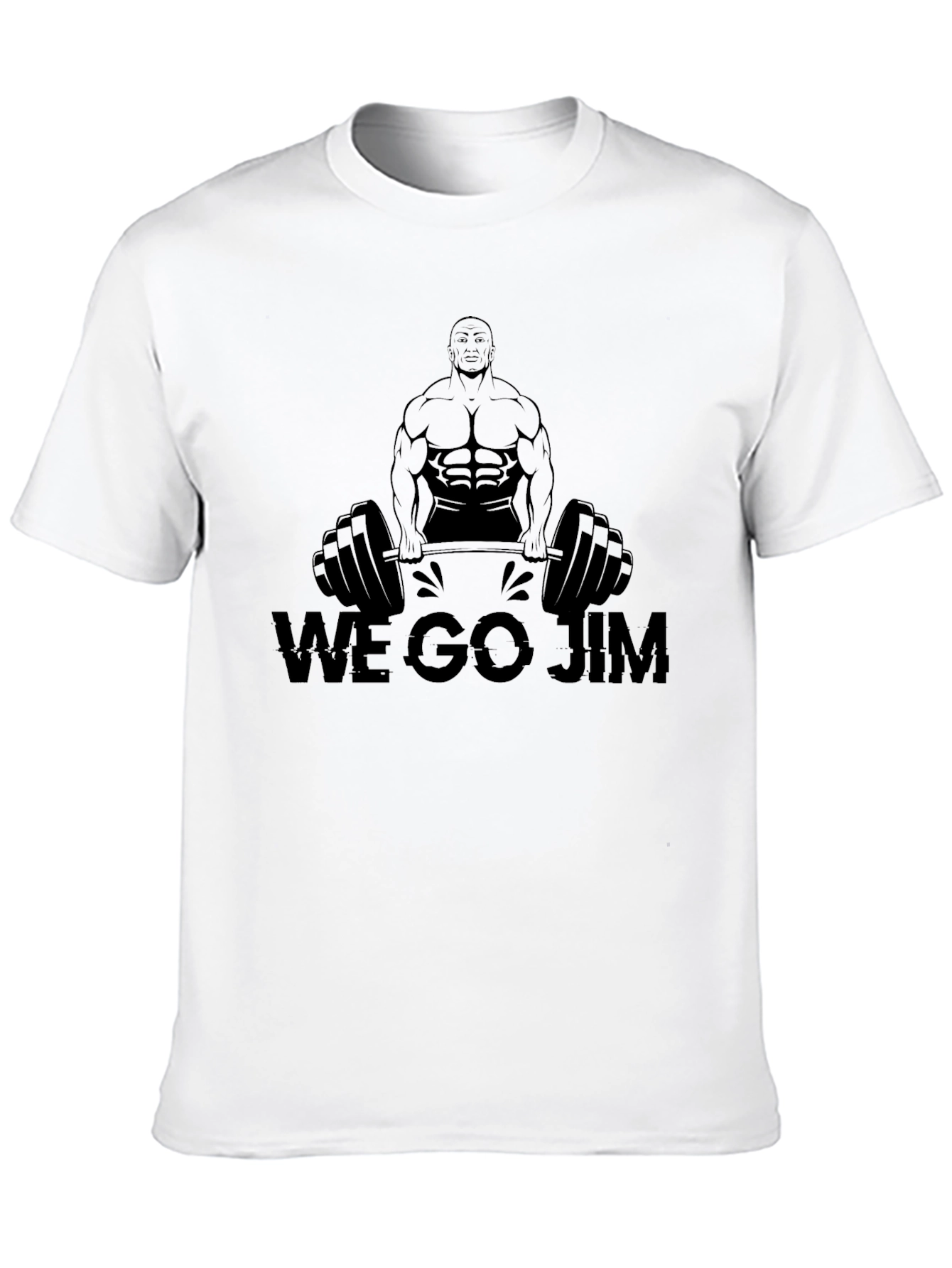 We Go Jim Weightlifting Graphic Tee
