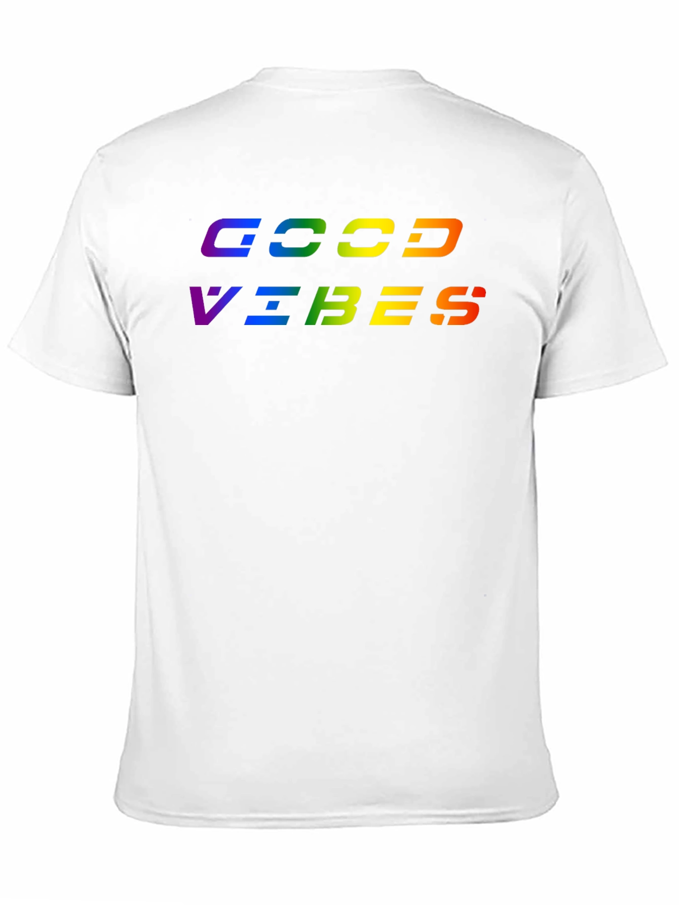 Rainbow Good Vibes Black T-Shirt
