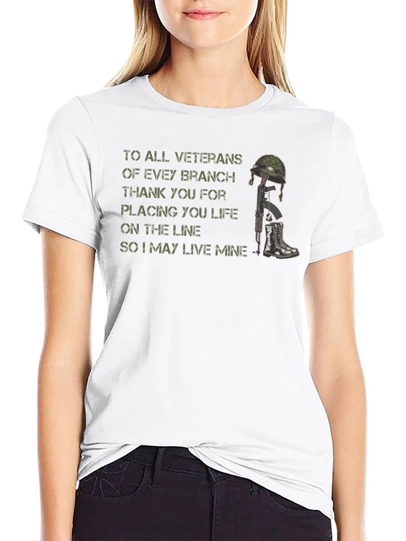 Veterans Tribute Graphic Tee - To All Veterans