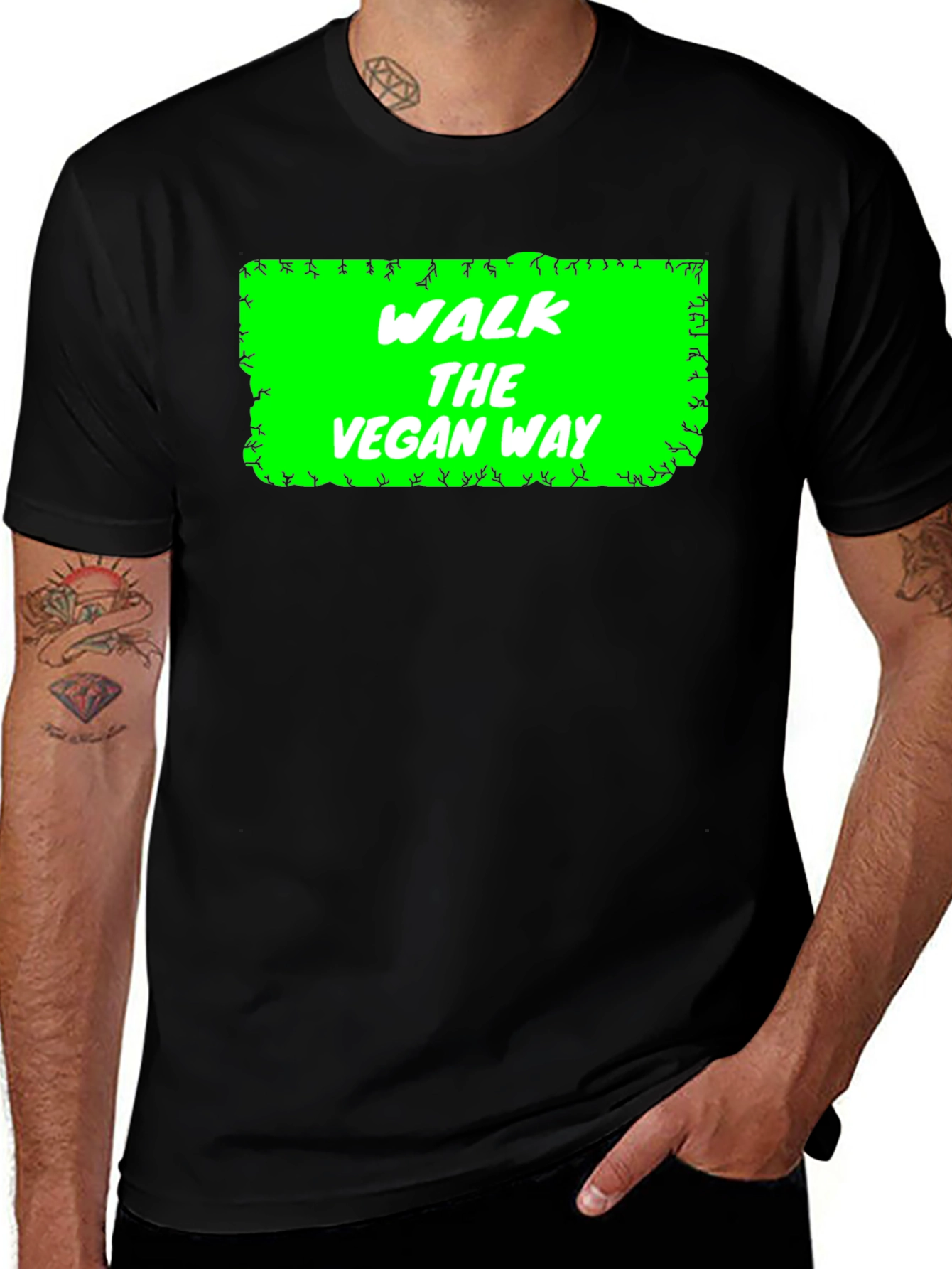 Walk The Vegan Way T-Shirt - Graphic Tee