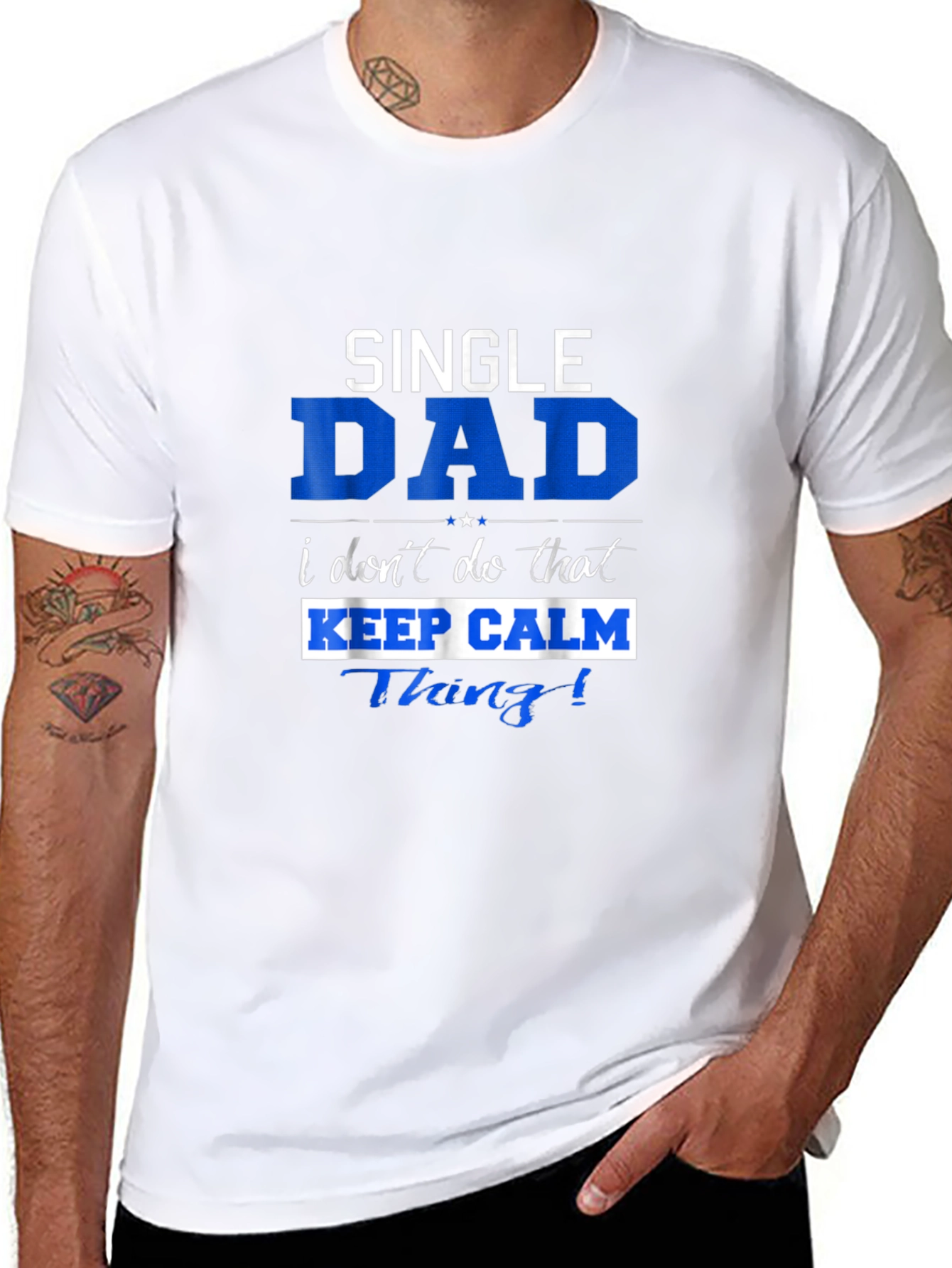 Single Dad Keep Calm T-Shirt