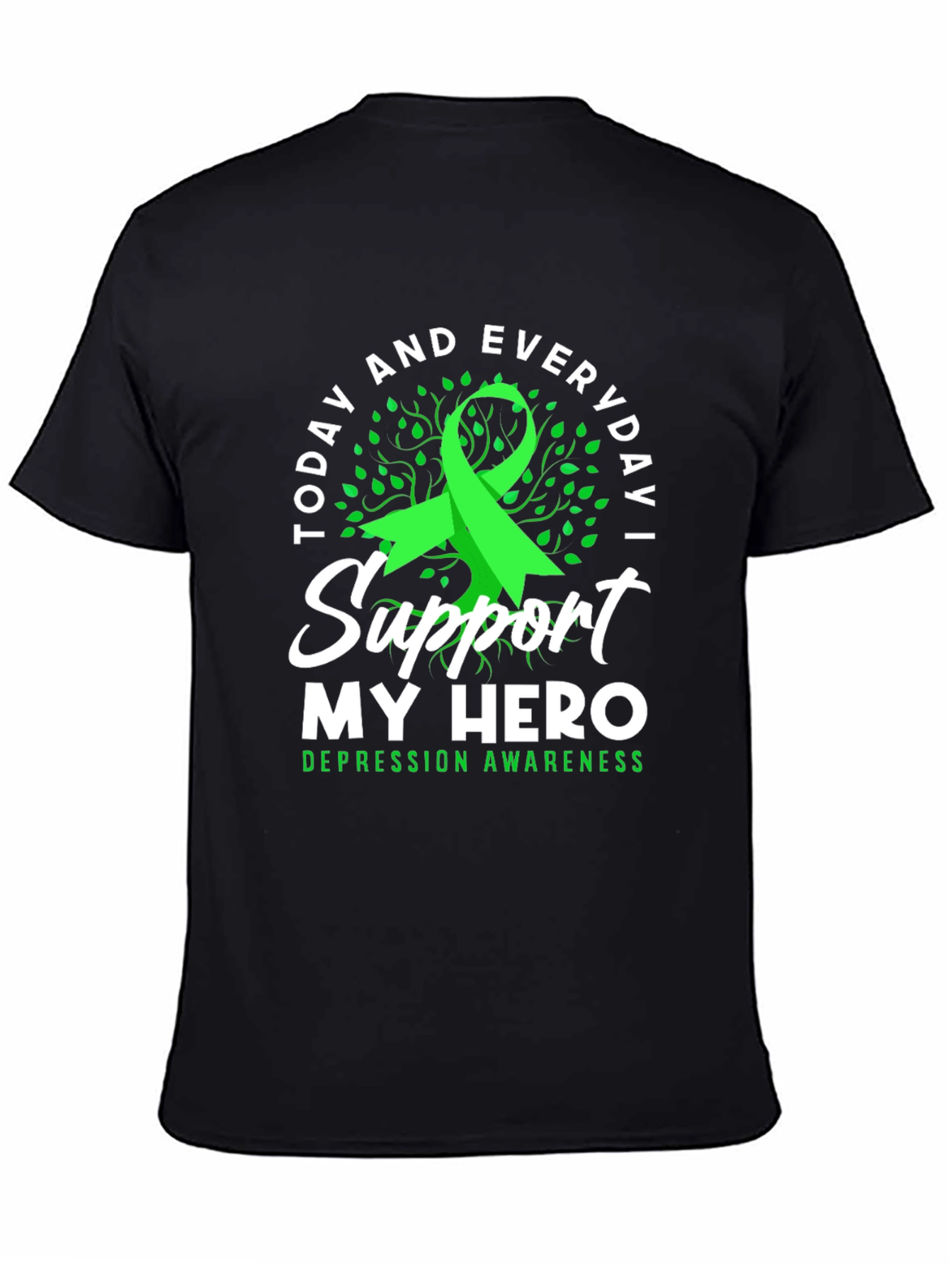 Support My Hero Depression Awareness T-Shirt
