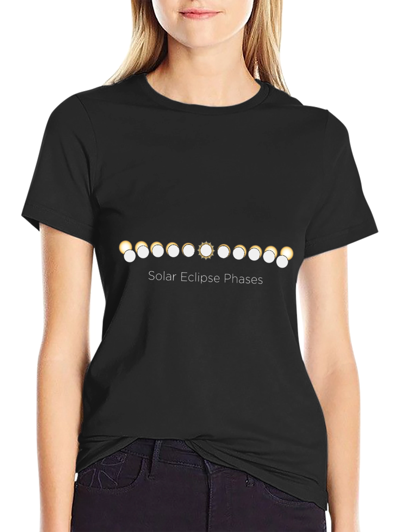 Solar Eclipse Phases Graphic Tee