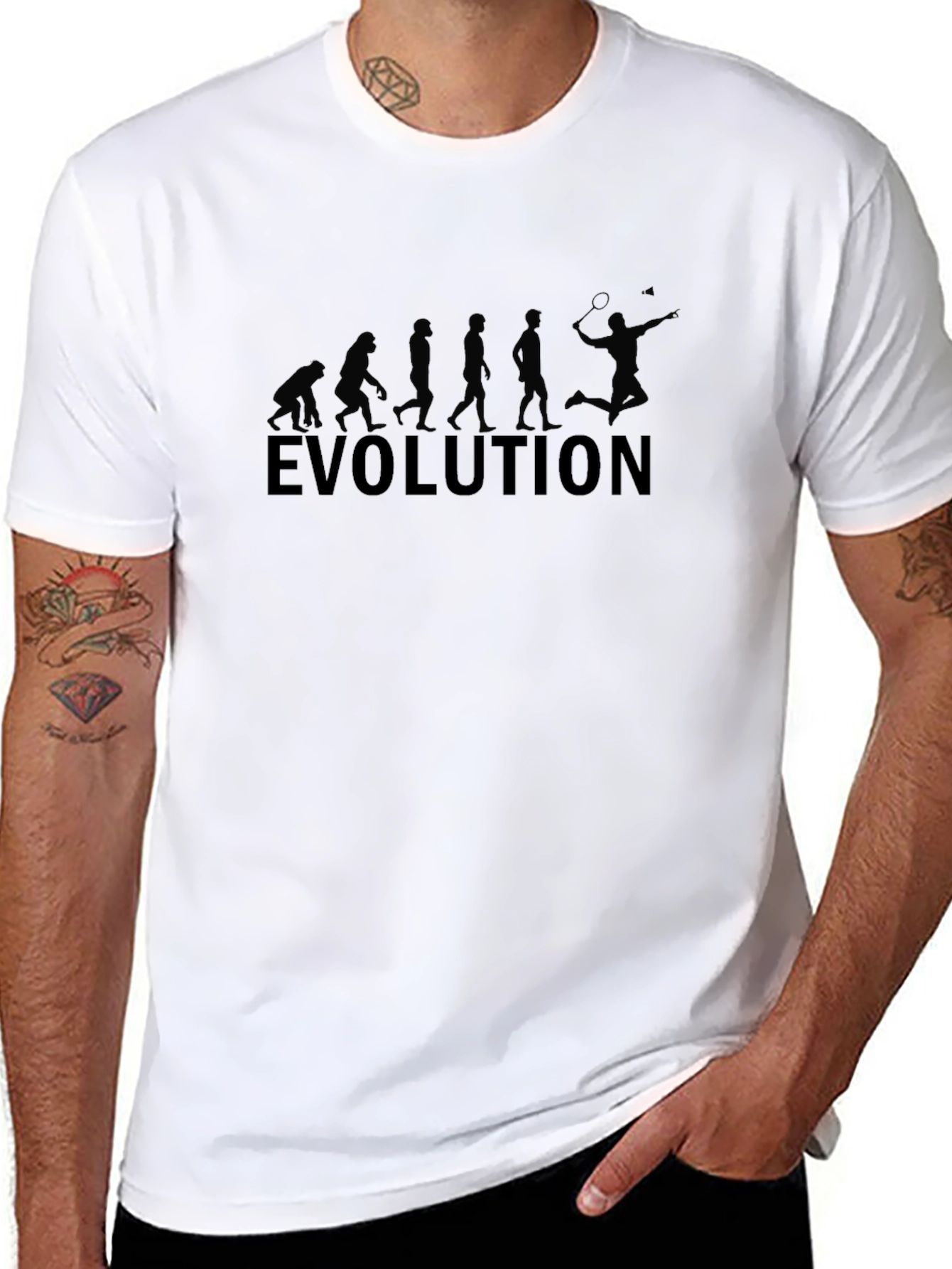 Evolution of Tennis T-Shirt - Funny Sport Tee
