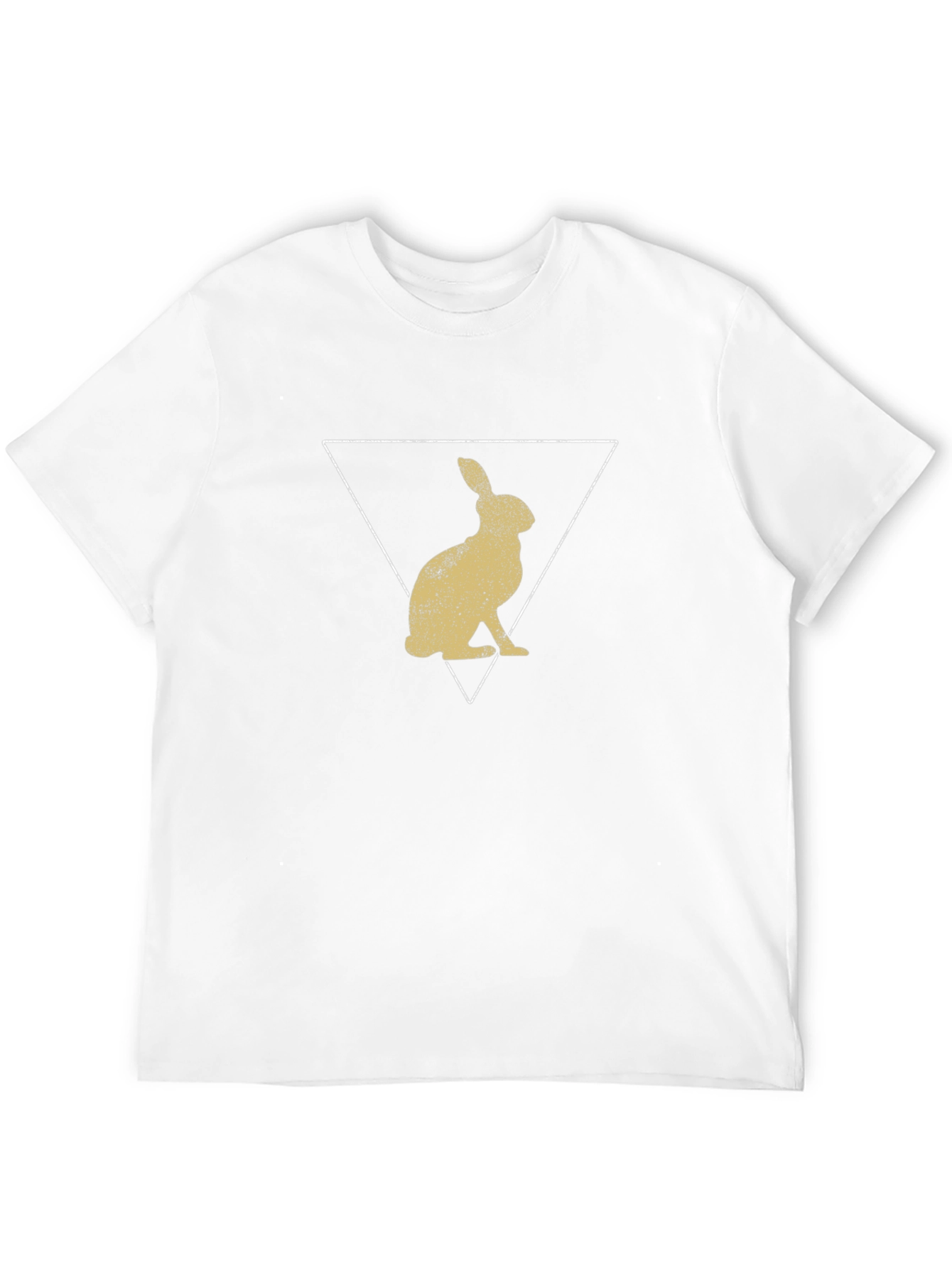 Rabbit Triangle Graphic Tee - Modern Design