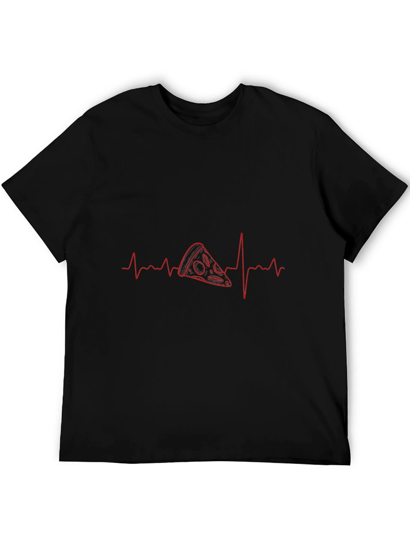 Pizza Heartbeat T-Shirt - Food Lover Tee