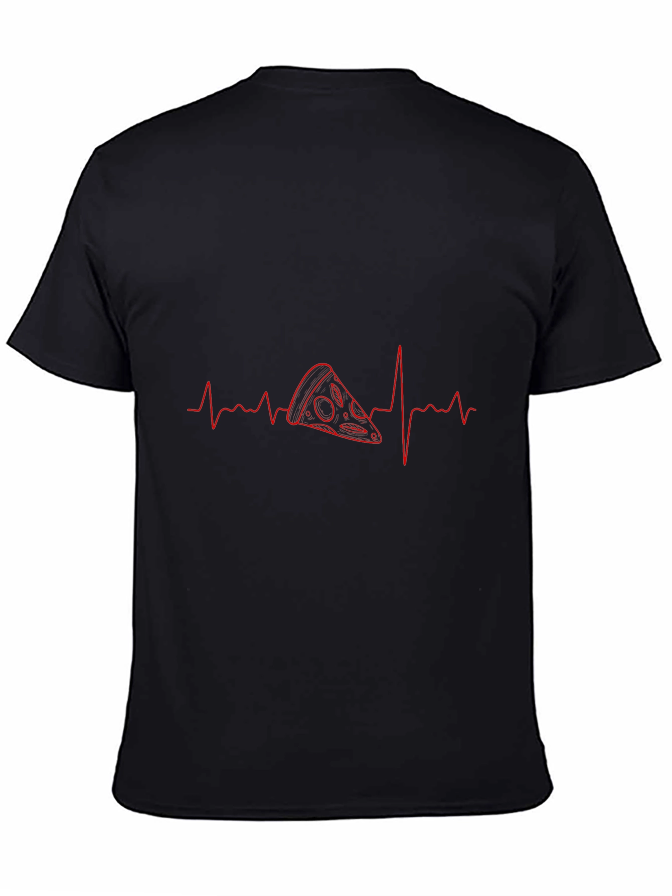 Pizza Heartbeat T-Shirt - Food Lover Tee