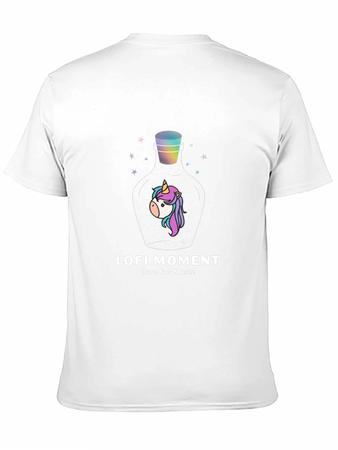 Lofi Moment Unicorn Bottle Graphic T-Shirt