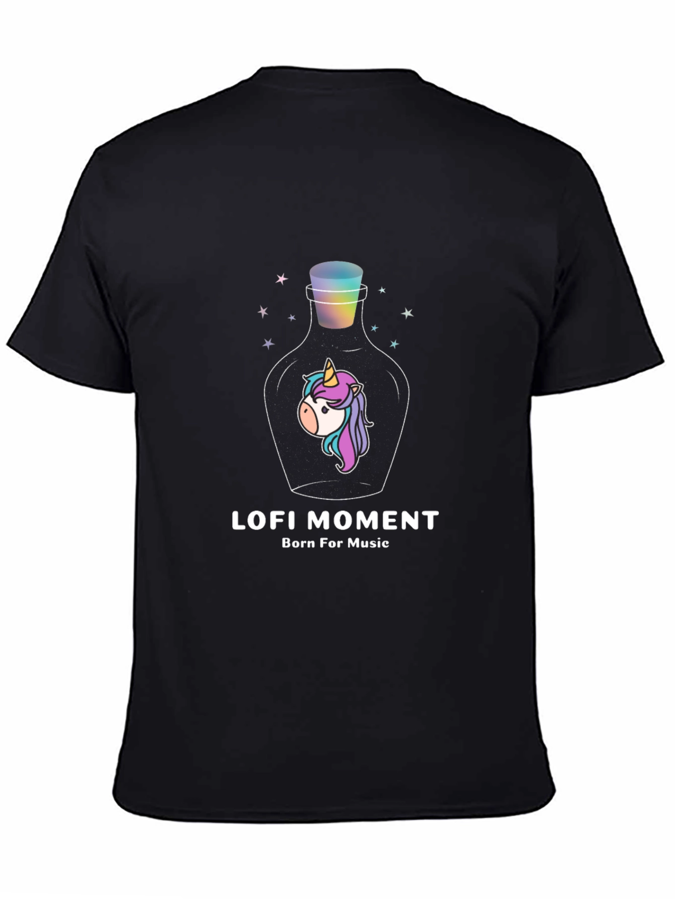 Lofi Moment Unicorn Bottle Graphic T-Shirt