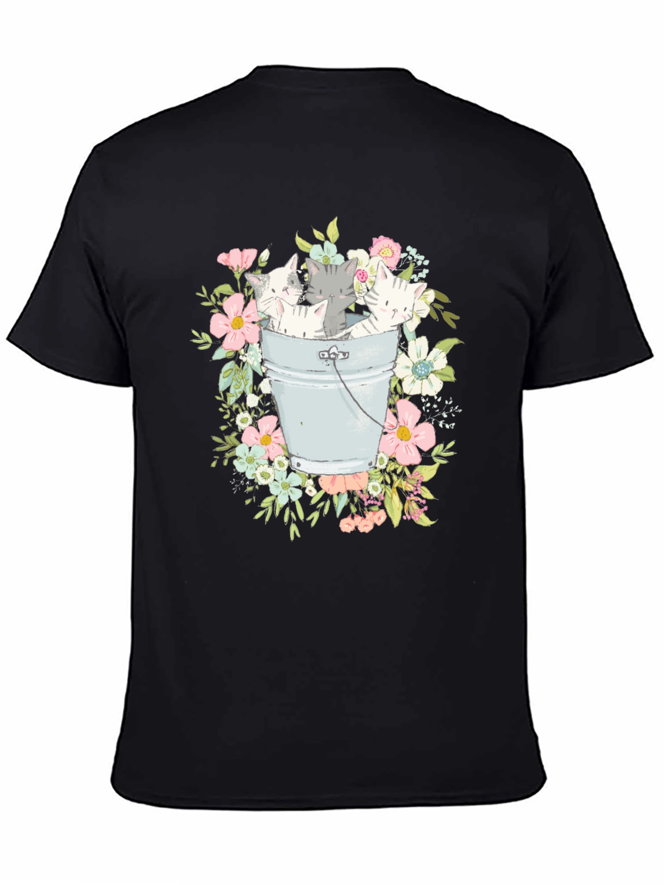Kittens in a Bucket Graphic T-Shirt