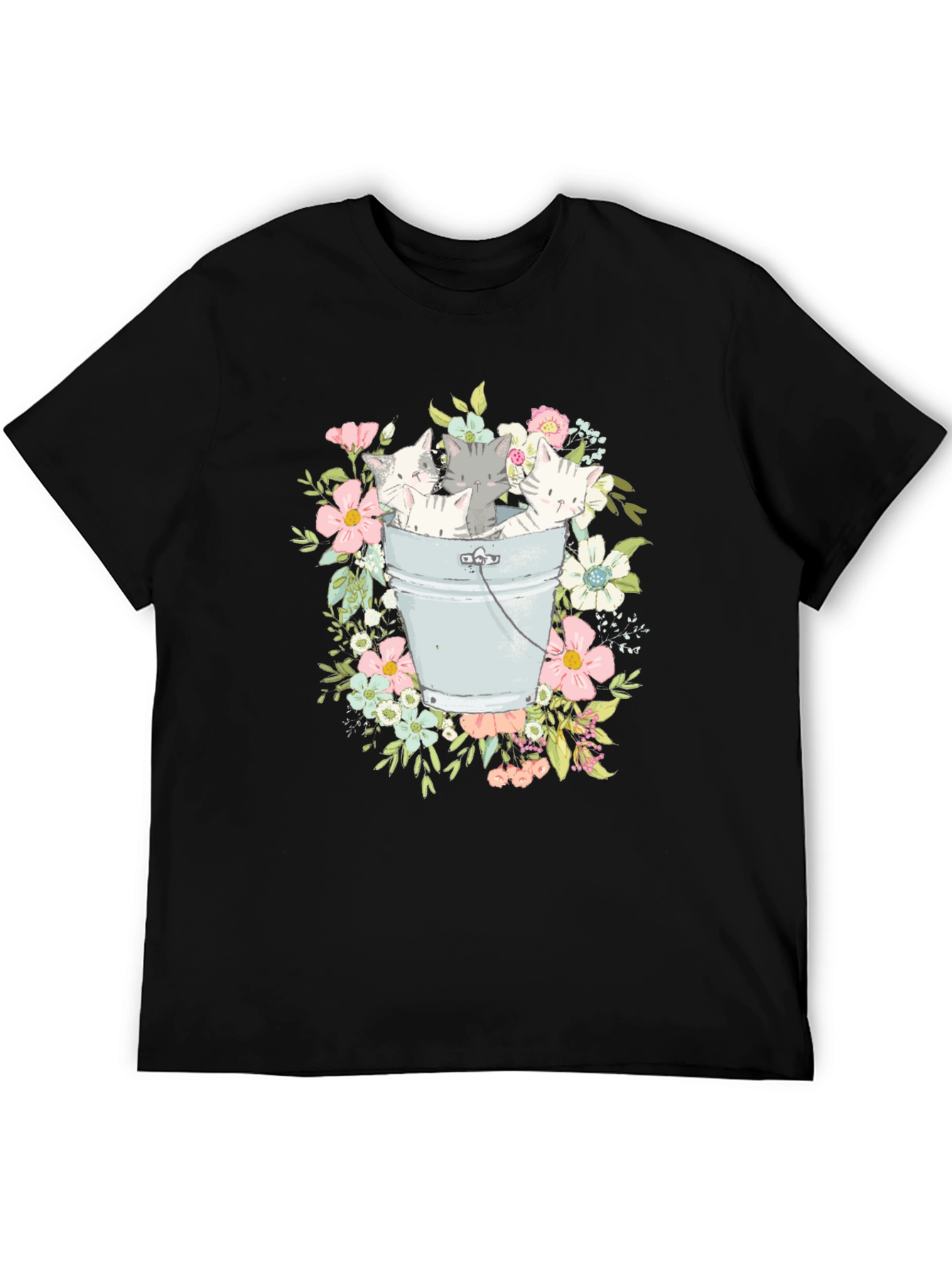 Kittens in a Bucket Graphic T-Shirt