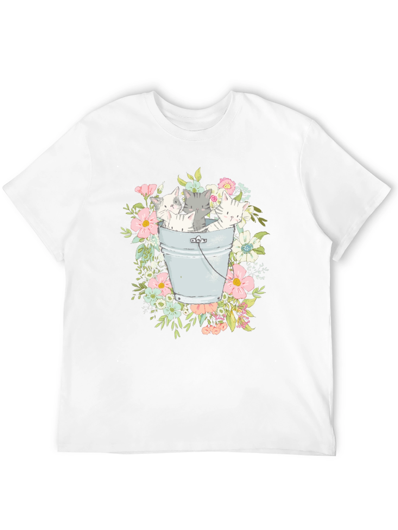 Kittens in a Bucket Graphic T-Shirt