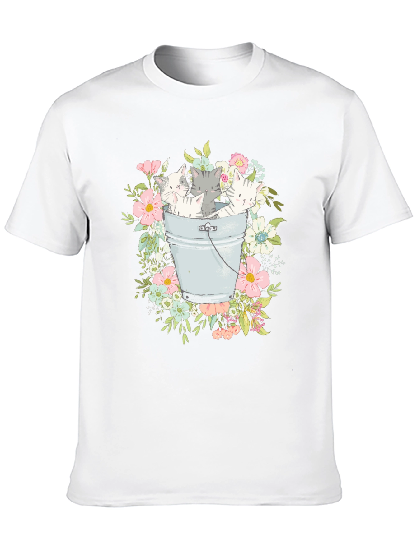 Kittens in a Bucket Graphic T-Shirt