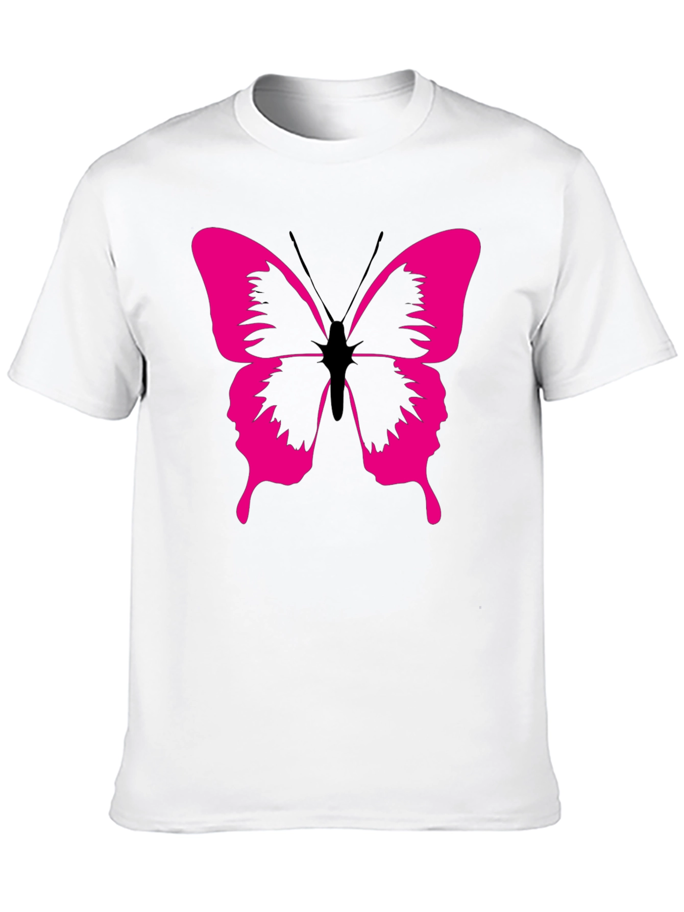 Butterfly Graphic Tee - Modern Black T-Shirt