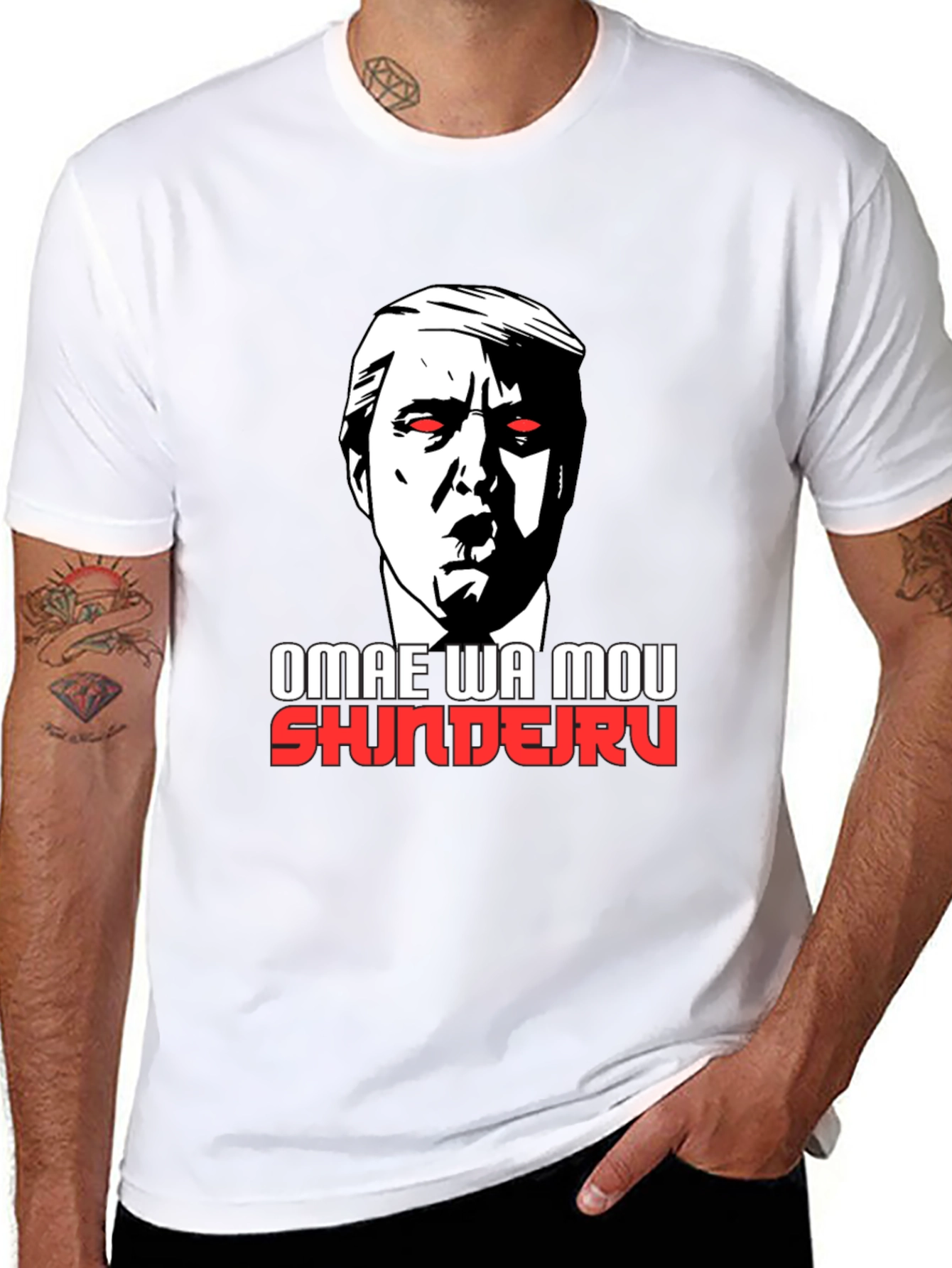 Omae Wa Mou Shindeiru Trump Graphic T-Shirt