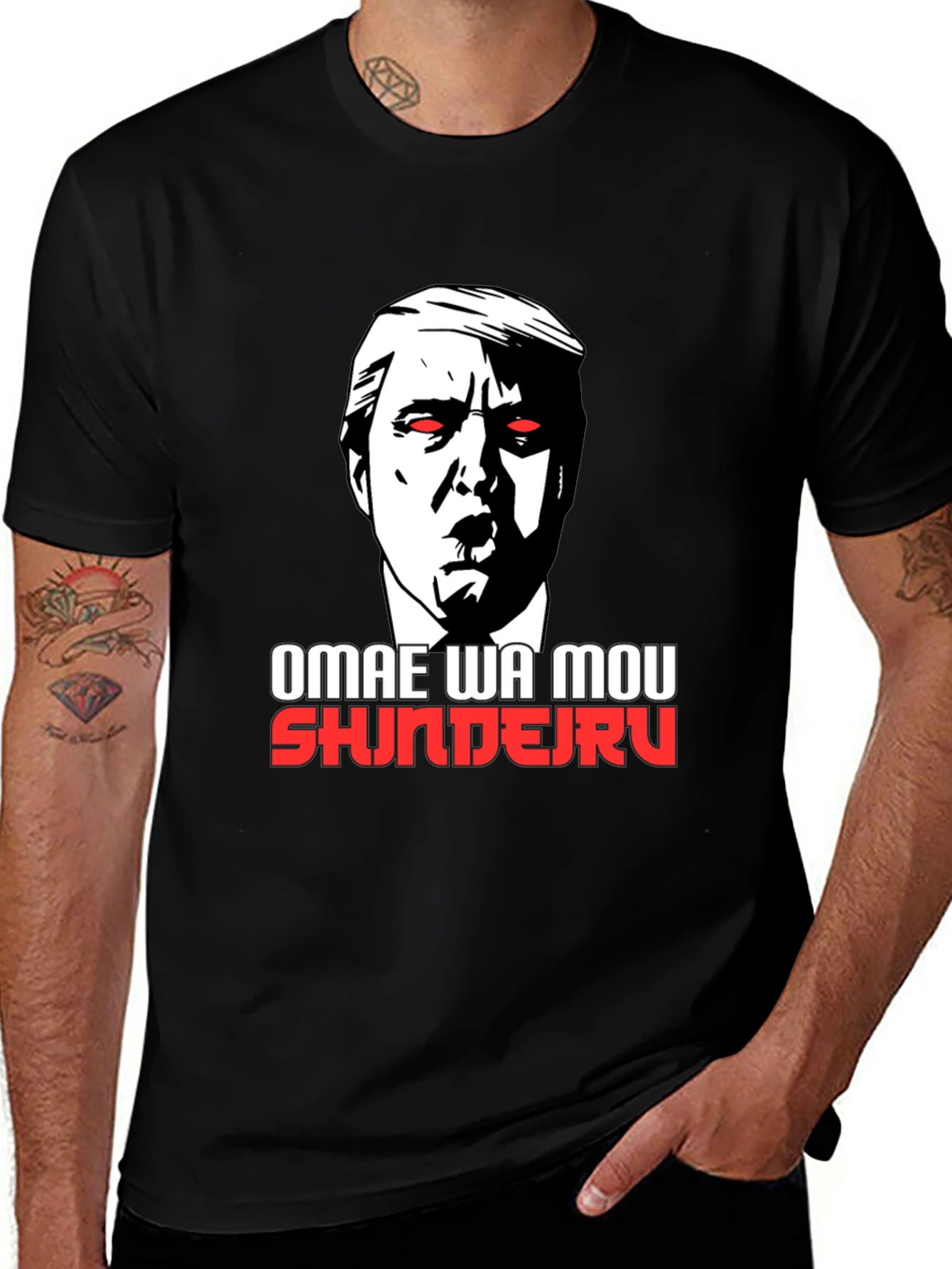 Omae Wa Mou Shindeiru Trump Graphic T-Shirt
