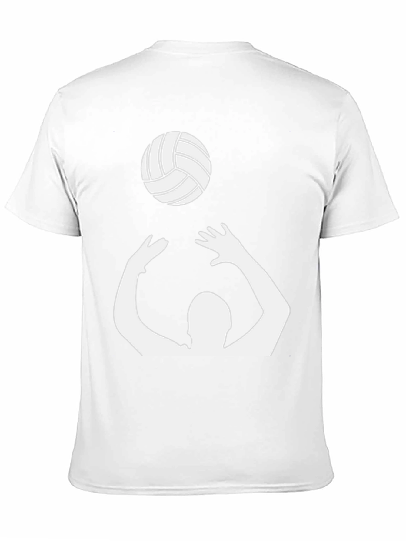 Volleyball Graphic Tee - Black Cotton Shirt