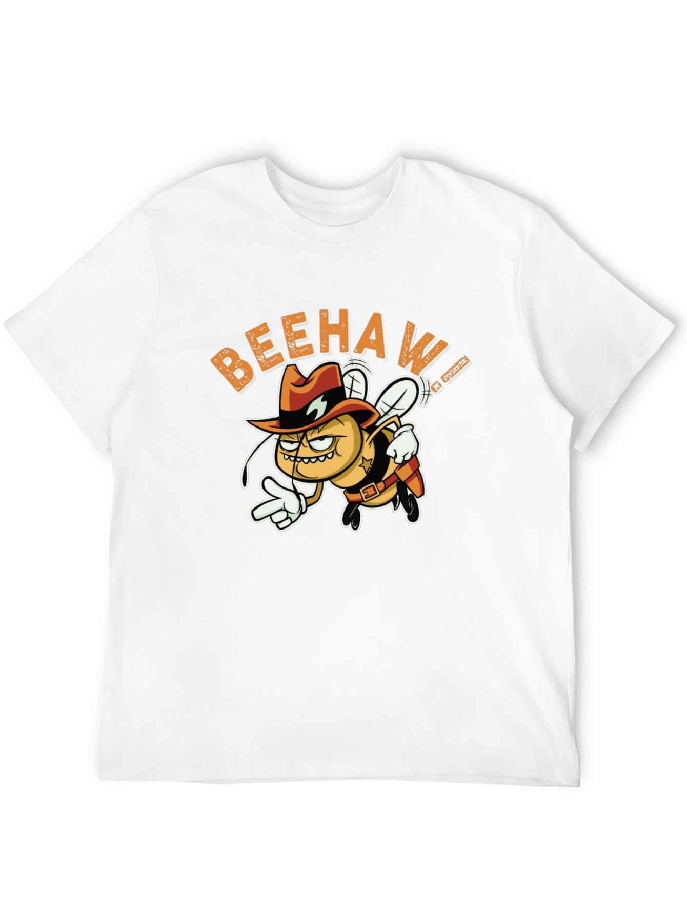 Beehaw Cowboy Graphic Black Tee