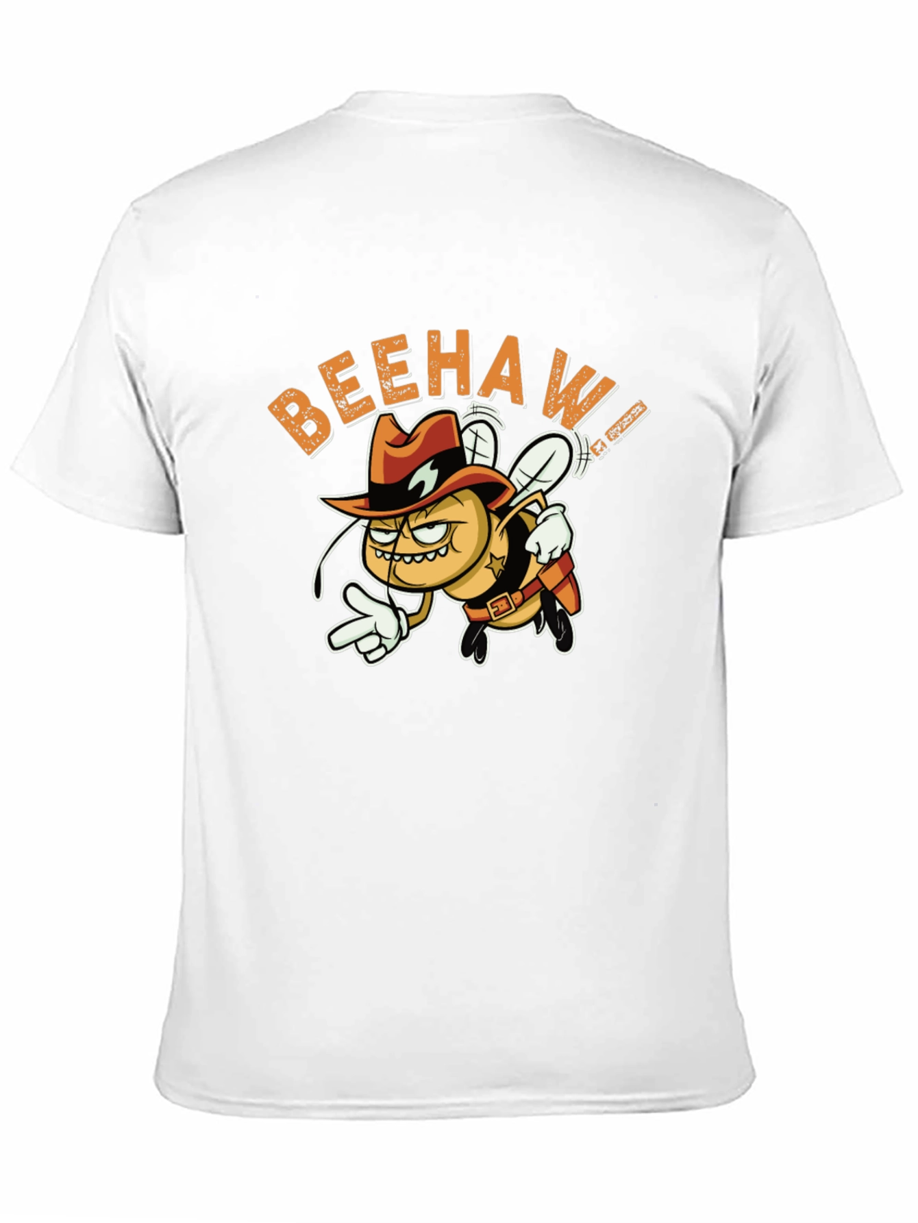 Beehaw Cowboy Graphic Black Tee