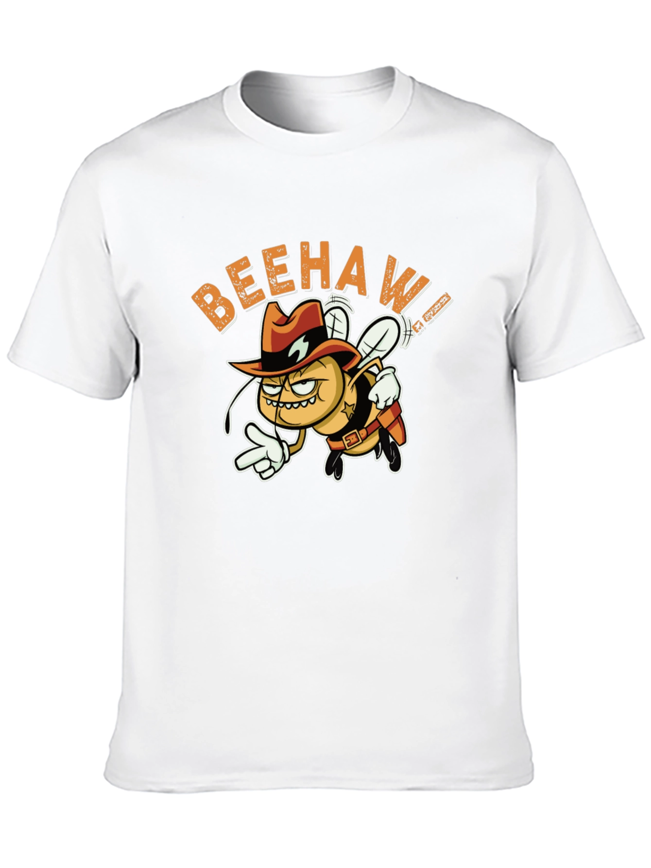 Beehaw Cowboy Graphic Black Tee