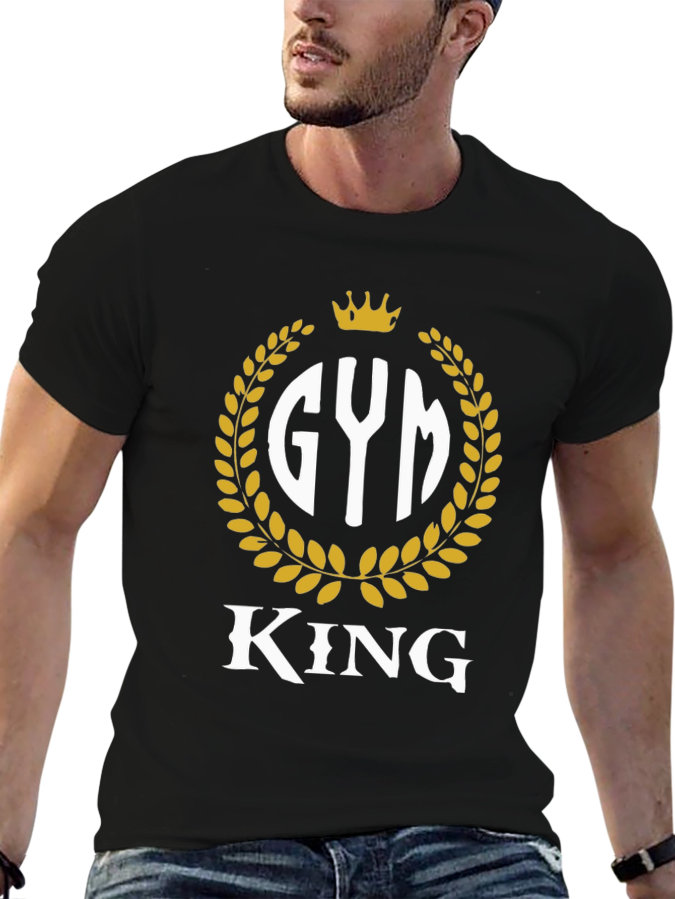 Gym King T-Shirt - Black Fitness Tee
