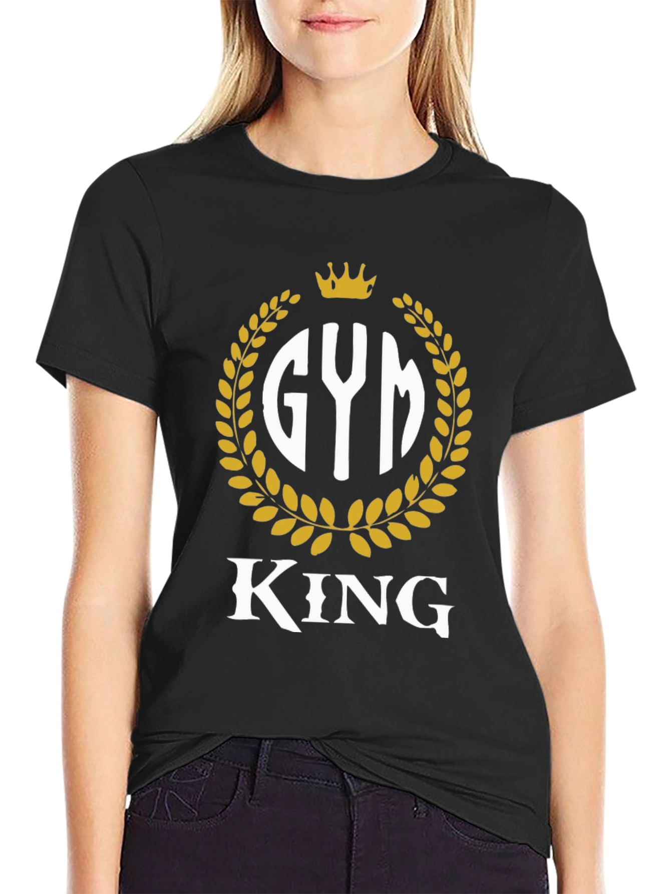 Gym King T-Shirt - Black Fitness Tee