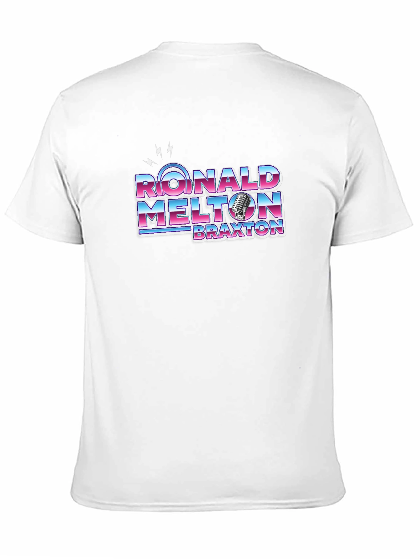 Ronald Melton Braxton Retro Style Black T-Shirt