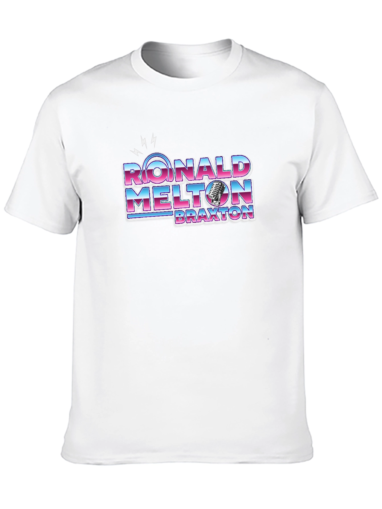 Ronald Melton Braxton Retro Style Black T-Shirt