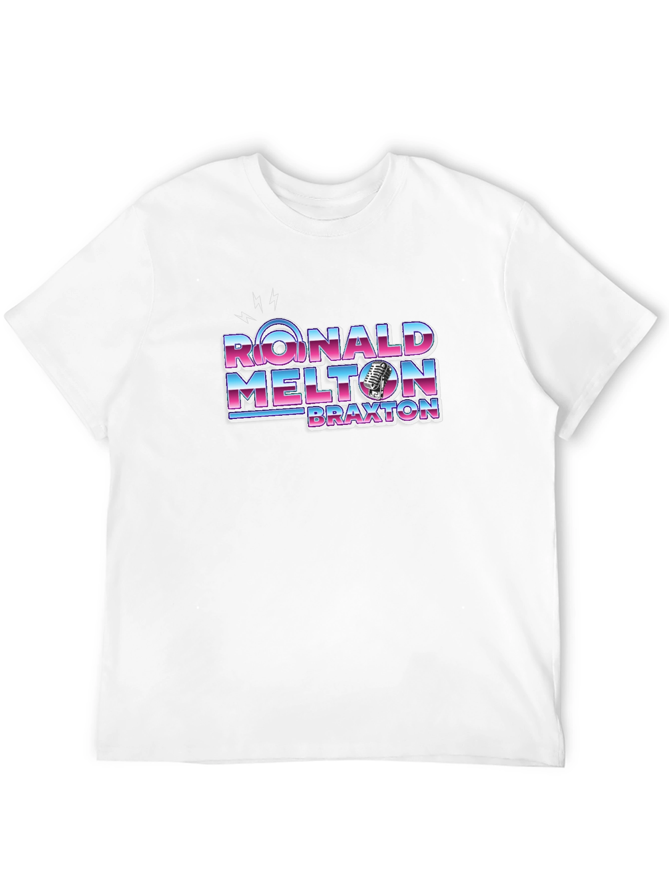 Ronald Melton Braxton Retro Style Black T-Shirt