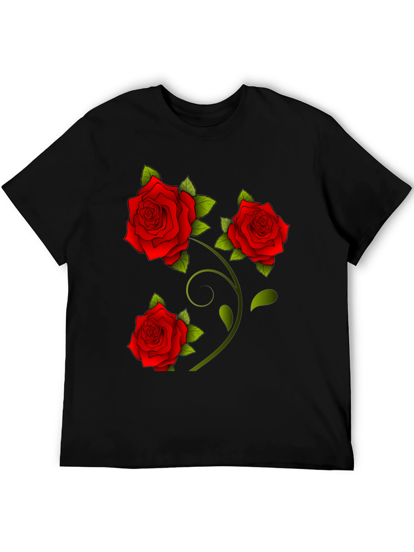Rose Graphic Tee - Floral Print