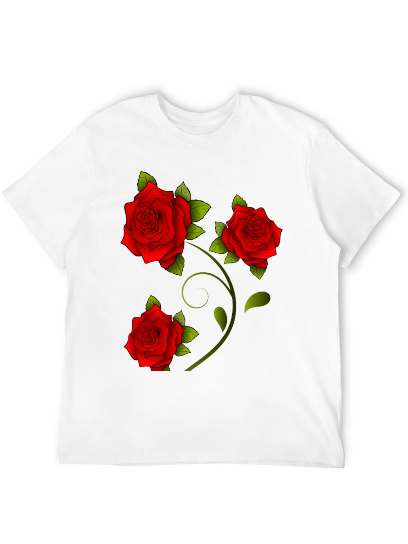 Rose Graphic Tee - Floral Print