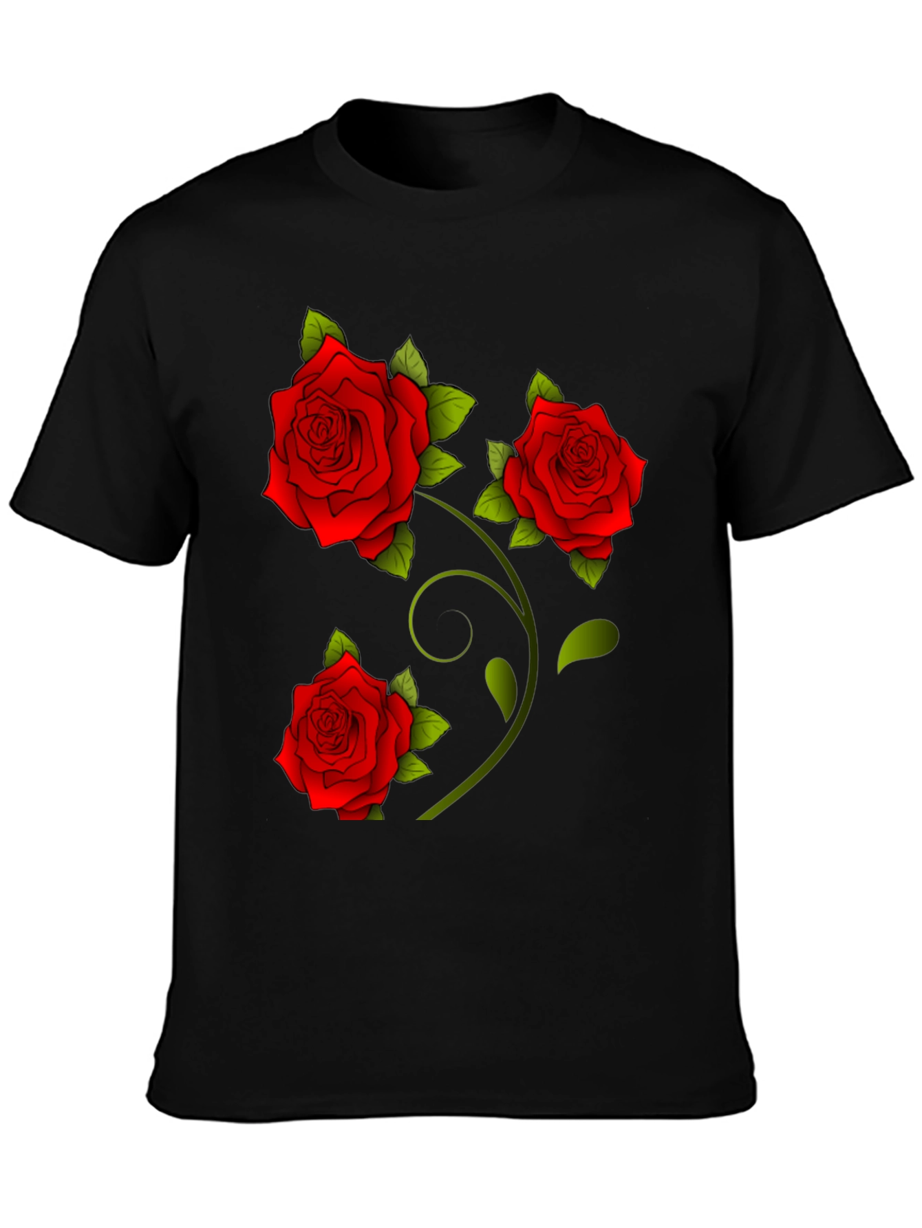 Rose Graphic Tee - Floral Print