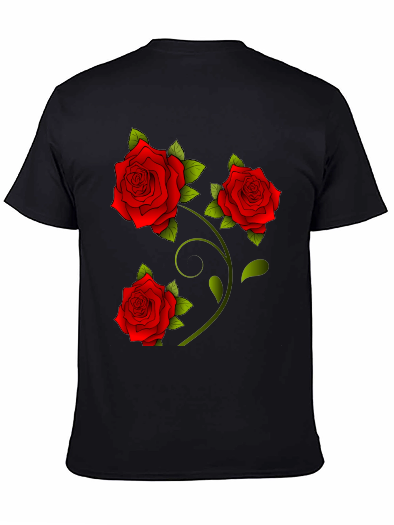 Rose Graphic Tee - Floral Print